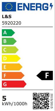 L&S Unterschrankleuchte LED schwenkbar Breite: 350 bis 1212 mm Neutralweiß Wippschalter