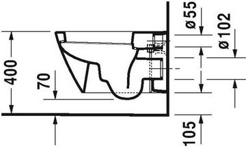 Duravit WC-Komplettset Duravit Wand-WC STARCK 2 ti 370x540mm we