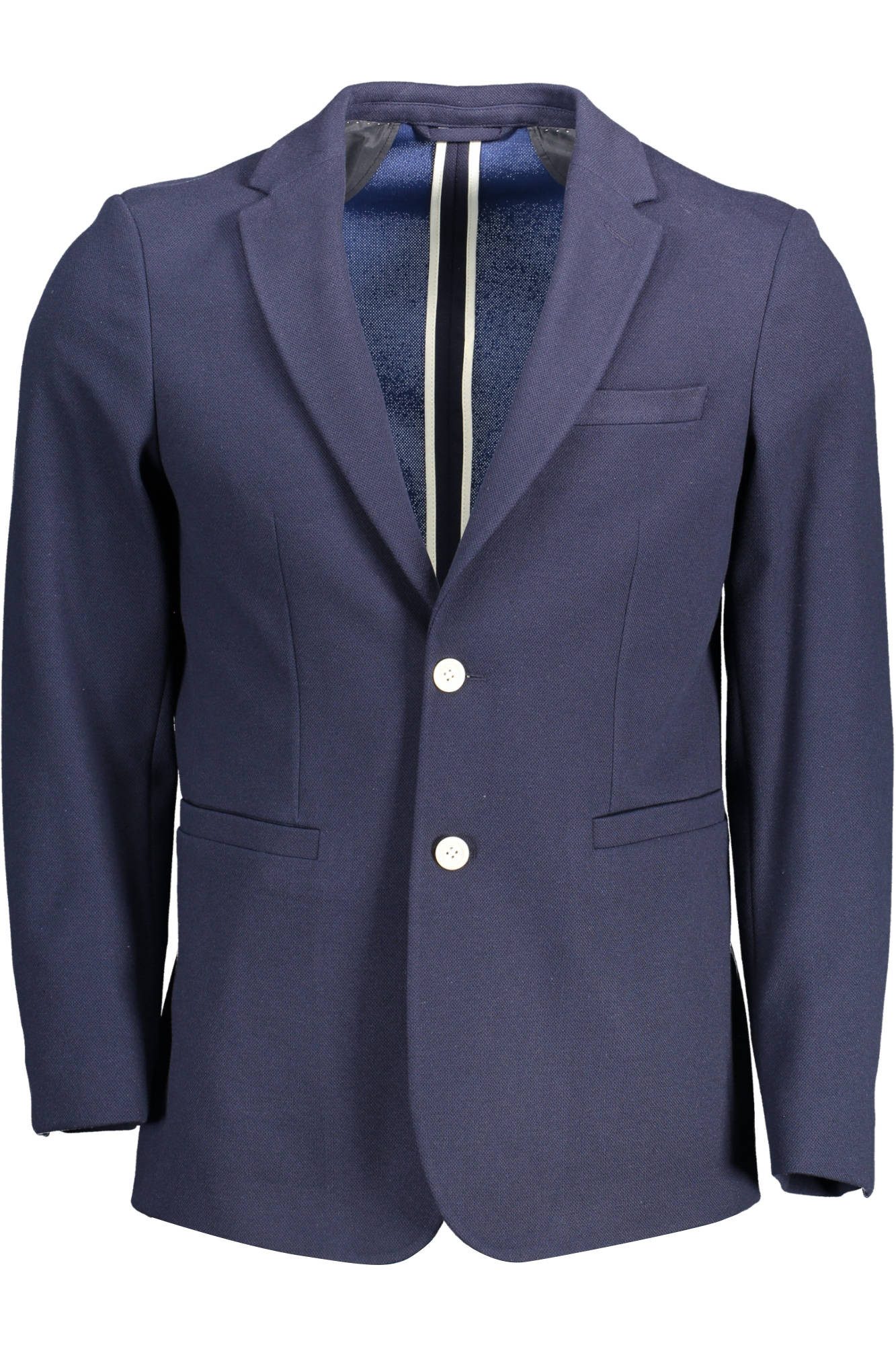 Gant Outdoorjacke Klassische Herrenjacke in Blau - Slim-Blazer mit Taschen & Logo