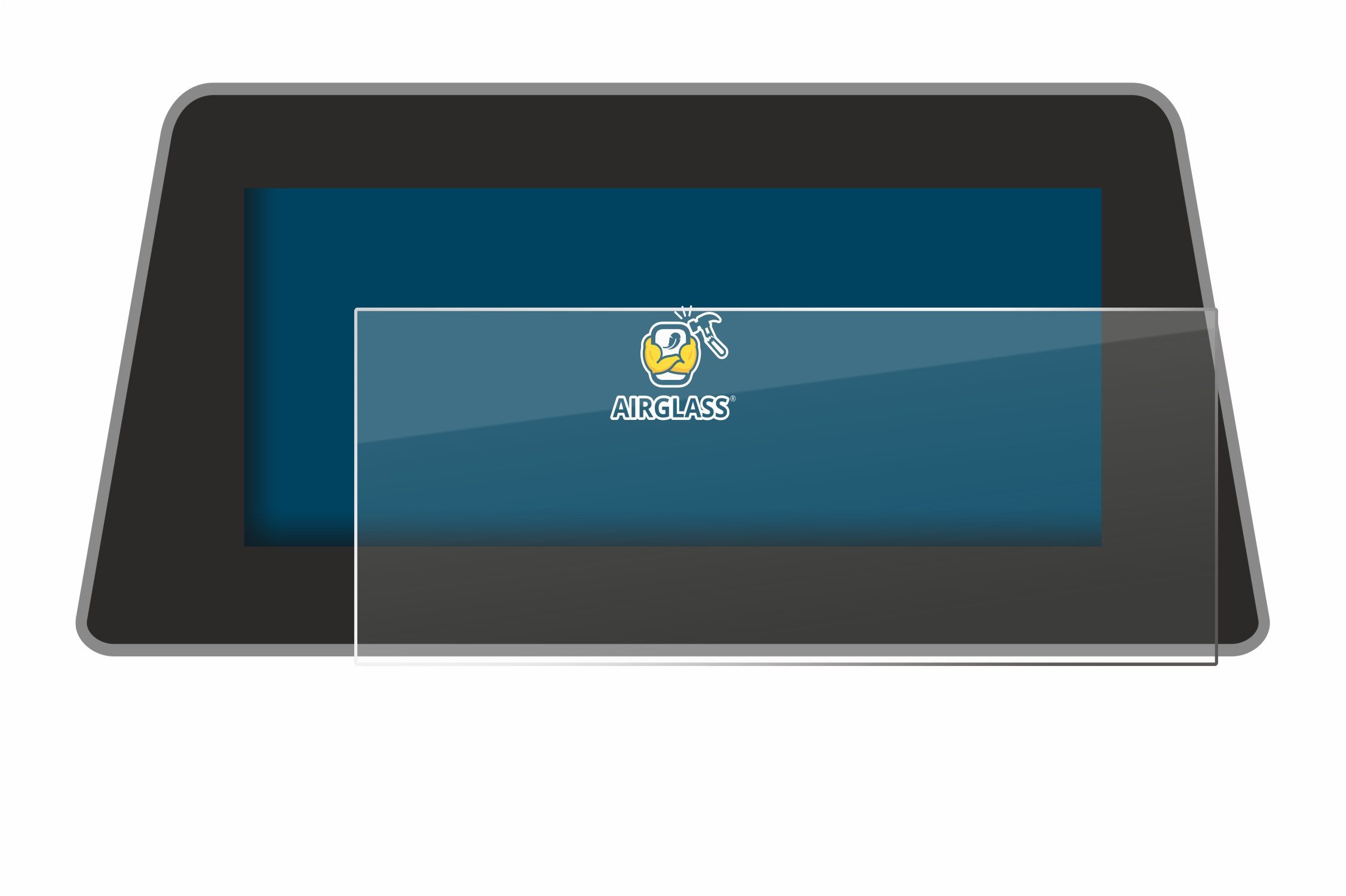 BROTECT Displayschutzglas Folie für BMW 5 G30/G31 Navigation Business 2017-2019, Schutzfolie Glas Panzer Display Schutz klar