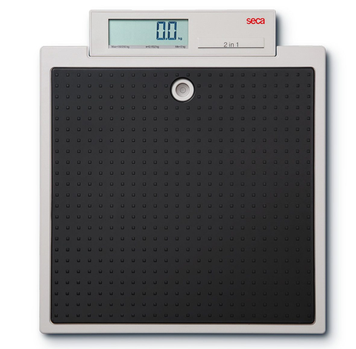 SECA Personenwaage elektronische Flachwaage seca 876, elektronische Waage, 1-tlg., kompakte mobile Waage, batteriebetriebene und flexibel, Hohe Tragkraft und präzise Teilung, Batteriebetrieb