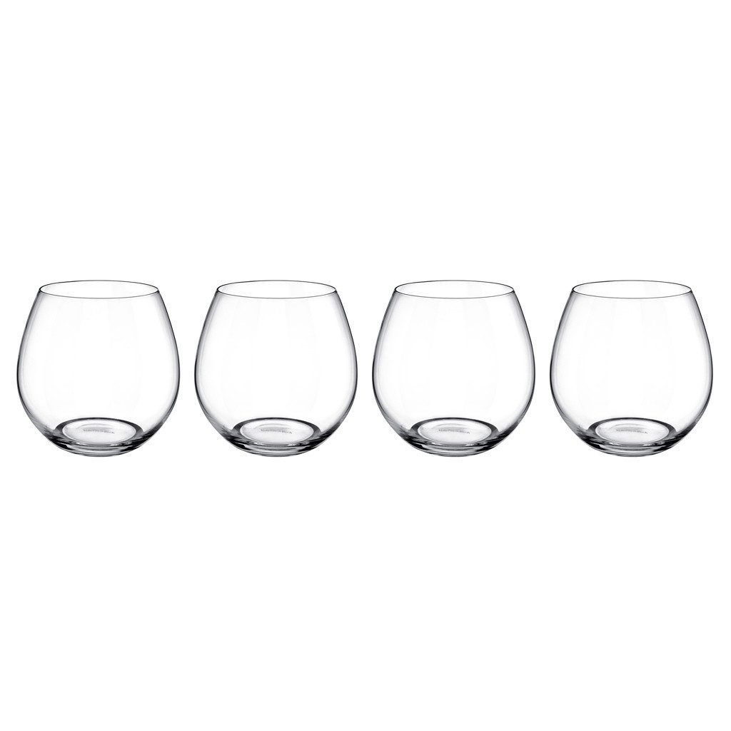 Villeroy & Boch Gläser-Set Entrée Wasserglas, 570 ml, 4 Stück, 4-tlg., Glas, Kristallglas, 4 Stck, spülmaschinenfest