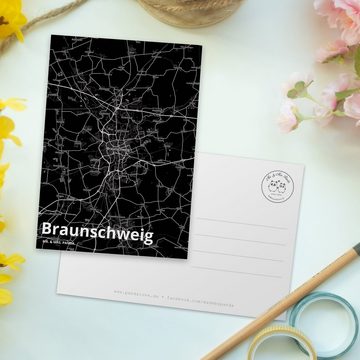 Mr. & Mrs. Panda Postkarte Braunschweig - Geschenk, Geschenkkarte, Geburtstagskarte, Grußkarte