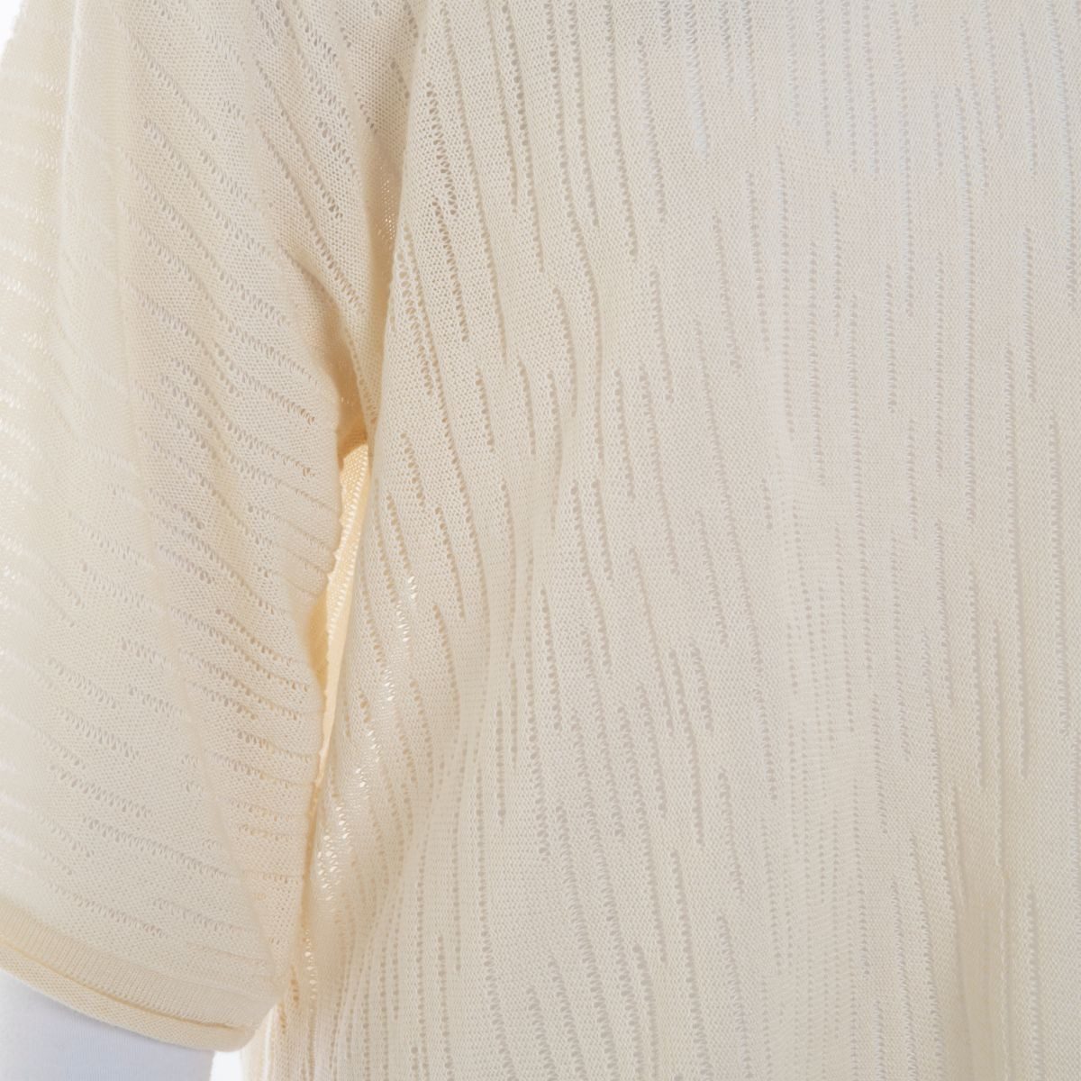 Knit Factory Strickpullover Jose Strickpullover Beige 36/42 Gestreift (Set, 1-tlg., Spar-Set) damen pullover strickpullover lang oversize sale Strick Winter herbst