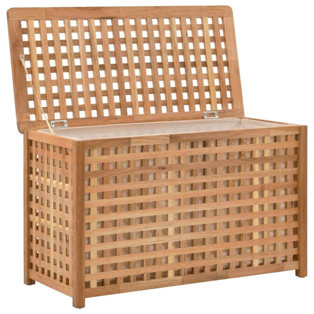 furnicato Wäschetruhe 77,5×37,5×46,5 cm Walnuss Massivholz günstig online kaufen