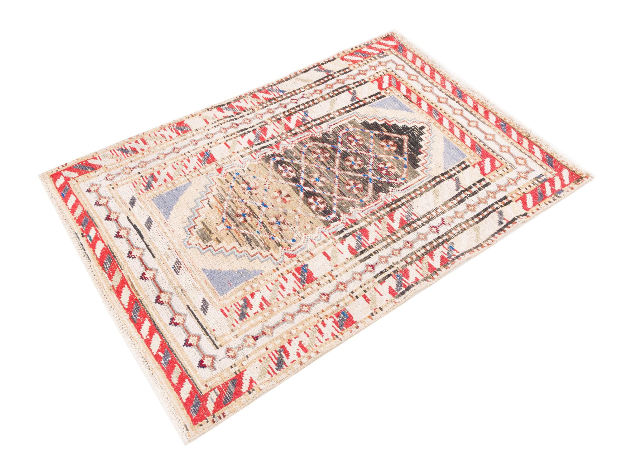 Nain Trading Orientteppich Vintage 77x114 Handgeknüpfter Moderner Orientteppich / Perserteppich, rechteckig, Höhe: 8 mm