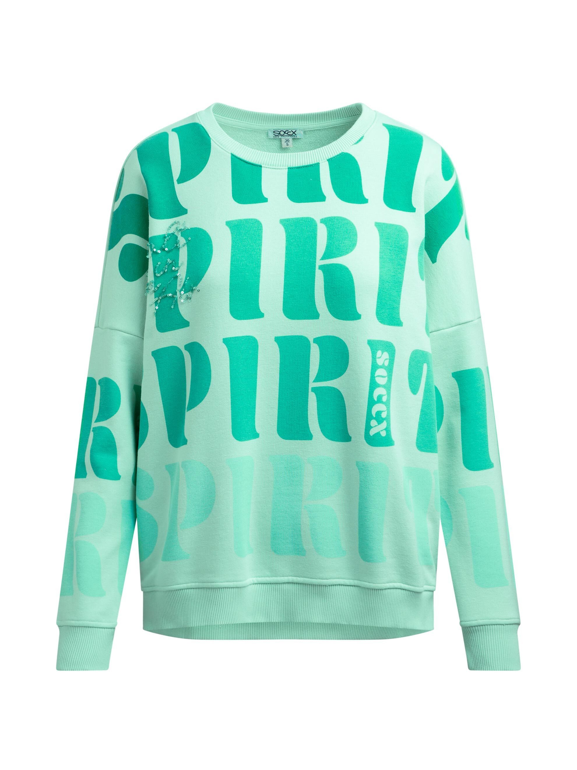 SOCCX Sweater mit Pailletten-Schriftzug – Bild 2 von 5