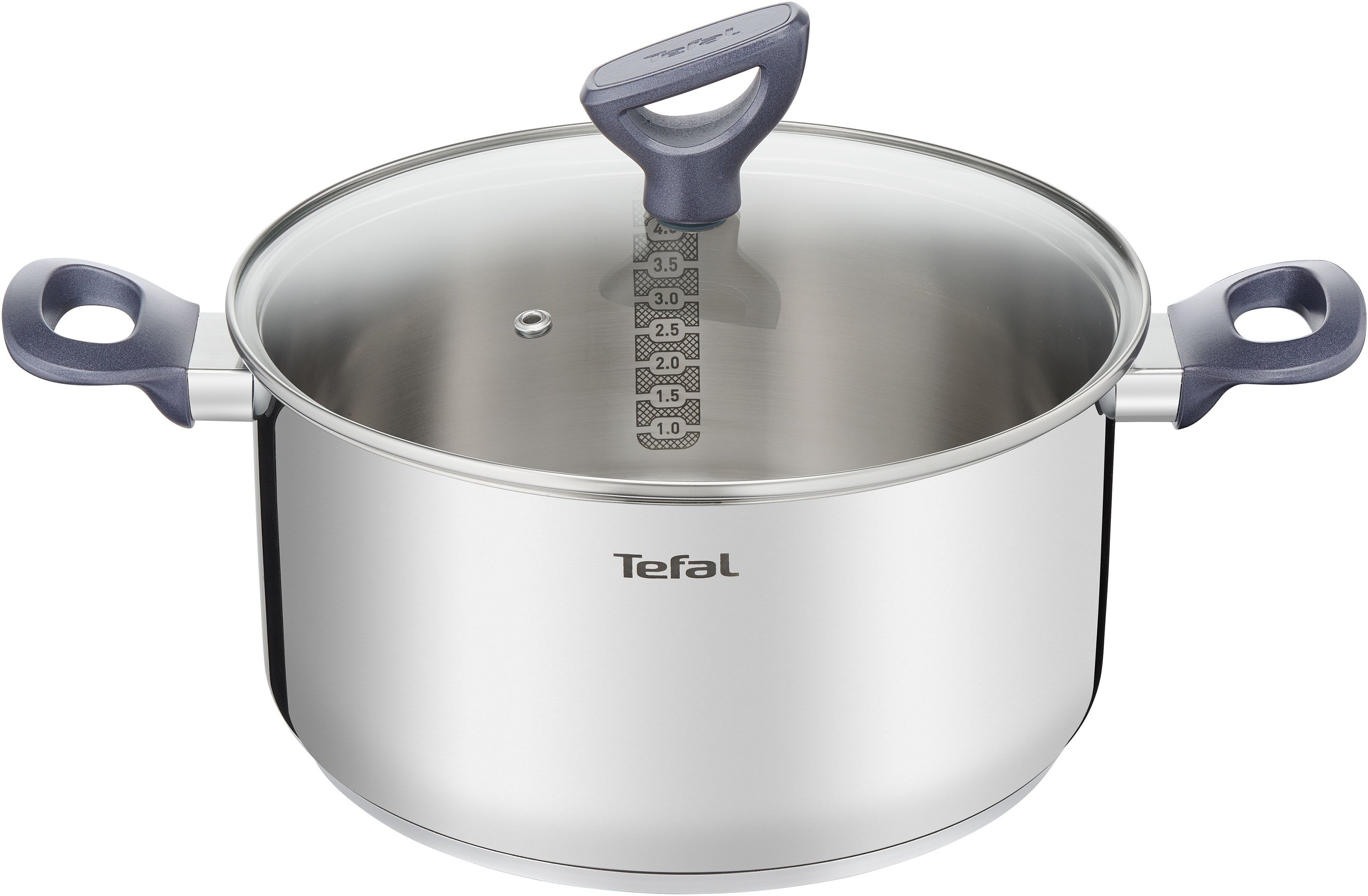 Edelstahl-Topf Herdarten,Induktion Deckel,Ausgießer,alle stehendem Daily mit Tefal Cook, Edelstahl, Kochtopf