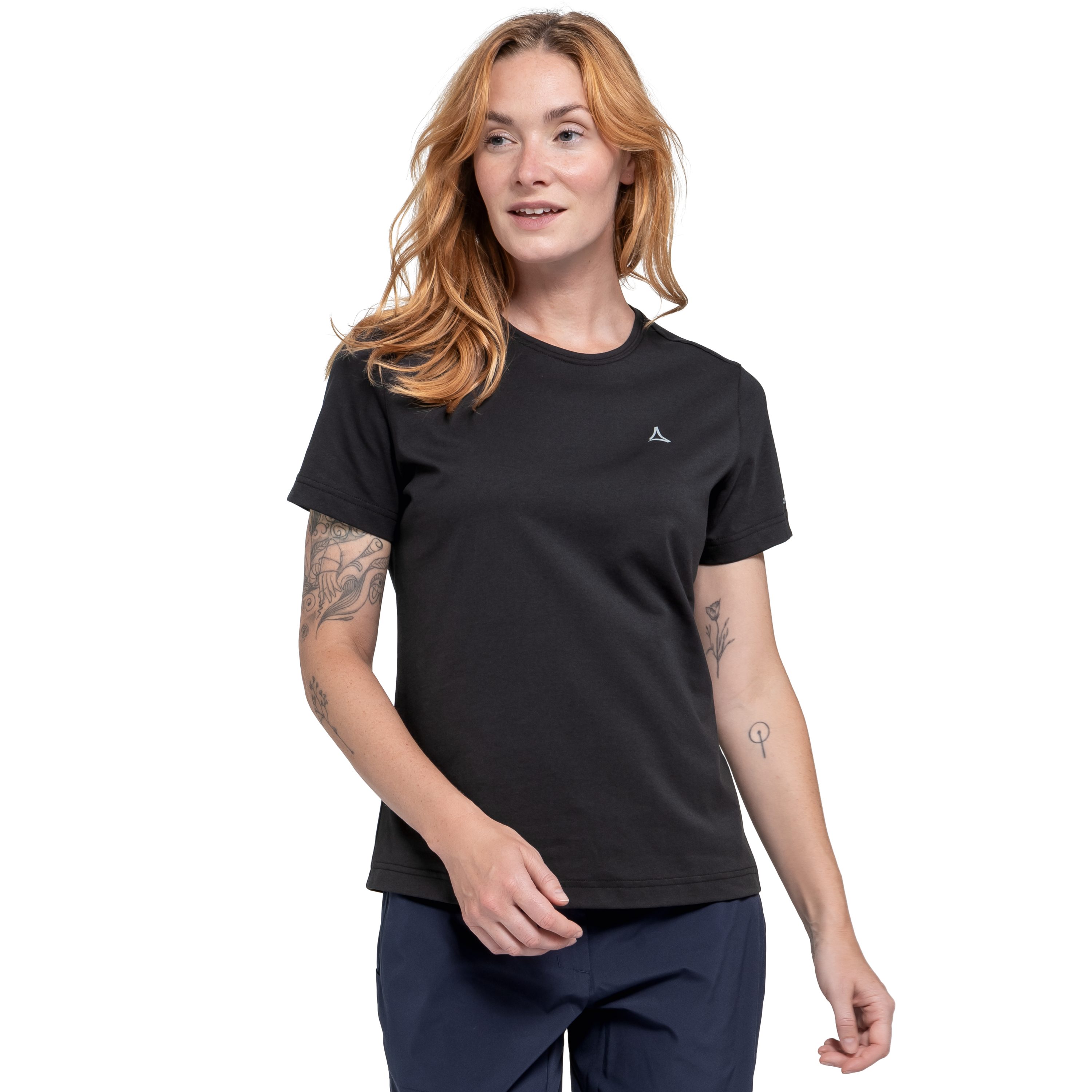 Schöffel T-Shirt T Shirt Hohberg L Kurzarm, mit Rundhalsausschnitt, ohne Verschluss