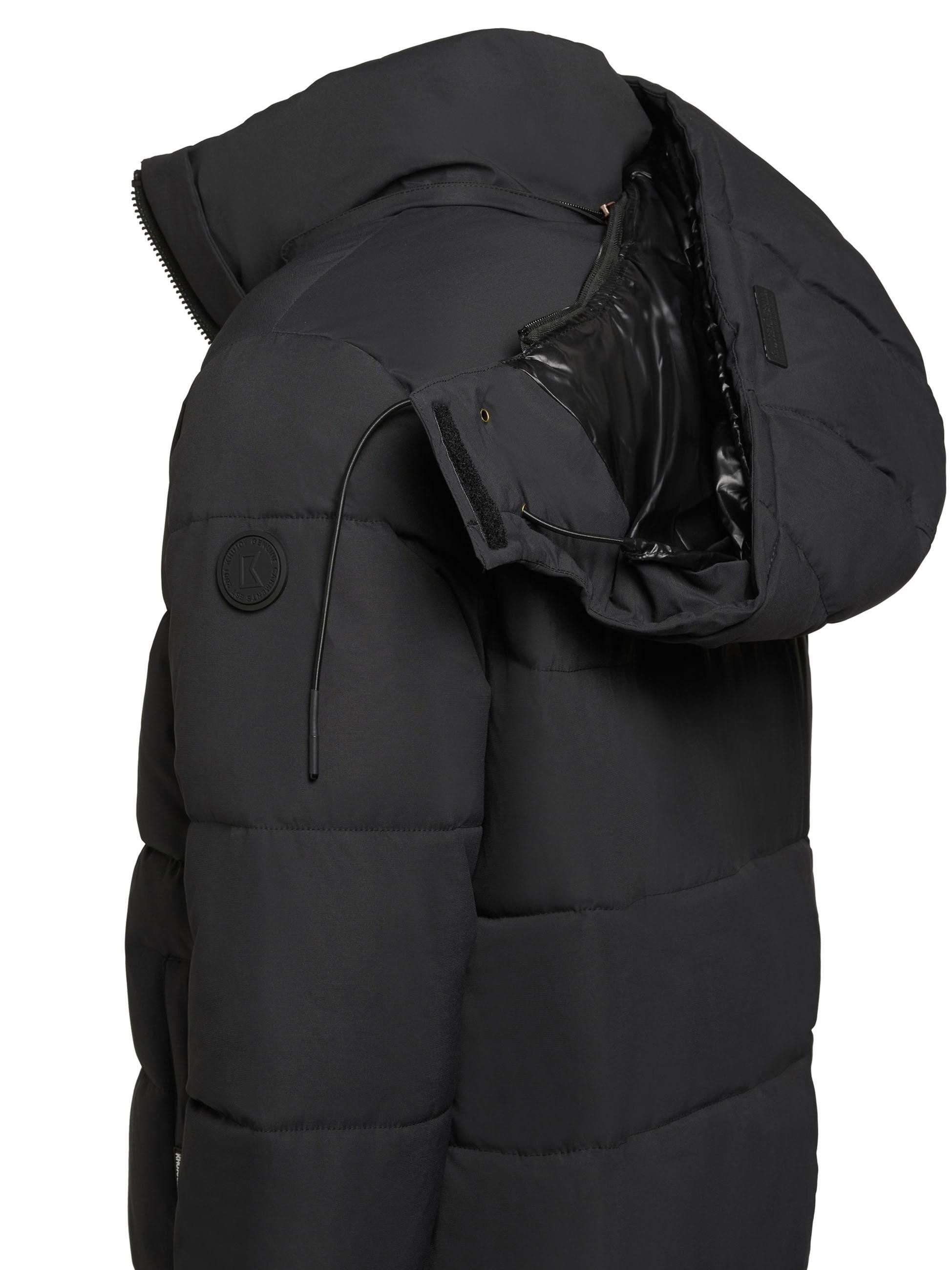 khujo Winterjacke Loga2-YM Steppjacke mit abnehmbarer Kapuze und Rucksackträgern