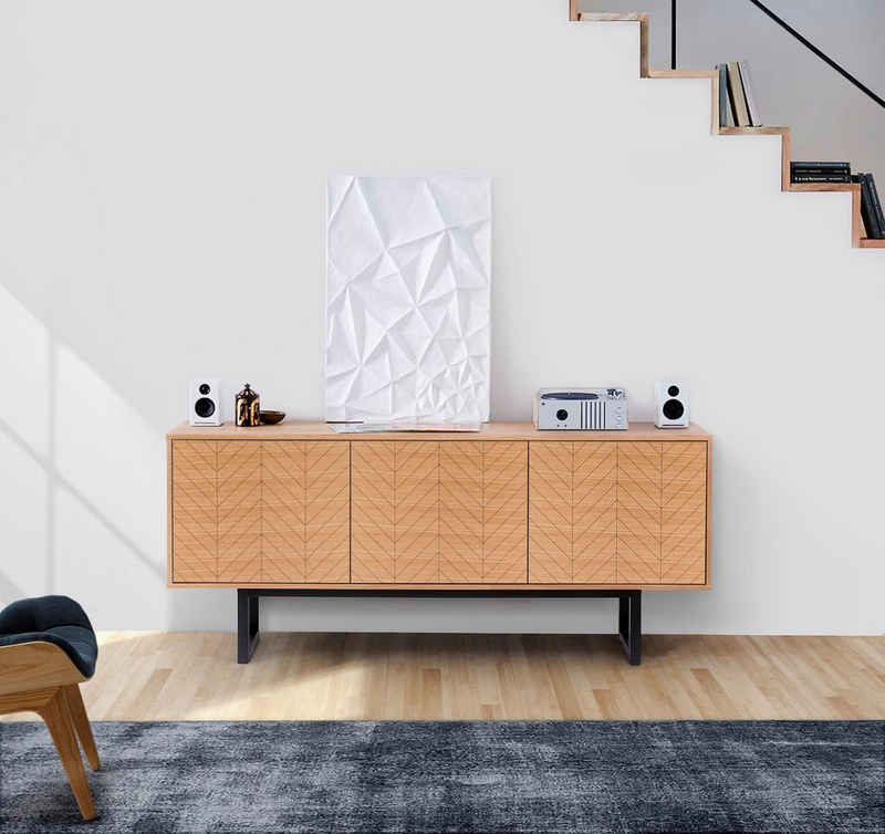 Woodman Sideboard Noella, Breite 175 cm, im schlichten skandinavischen Design