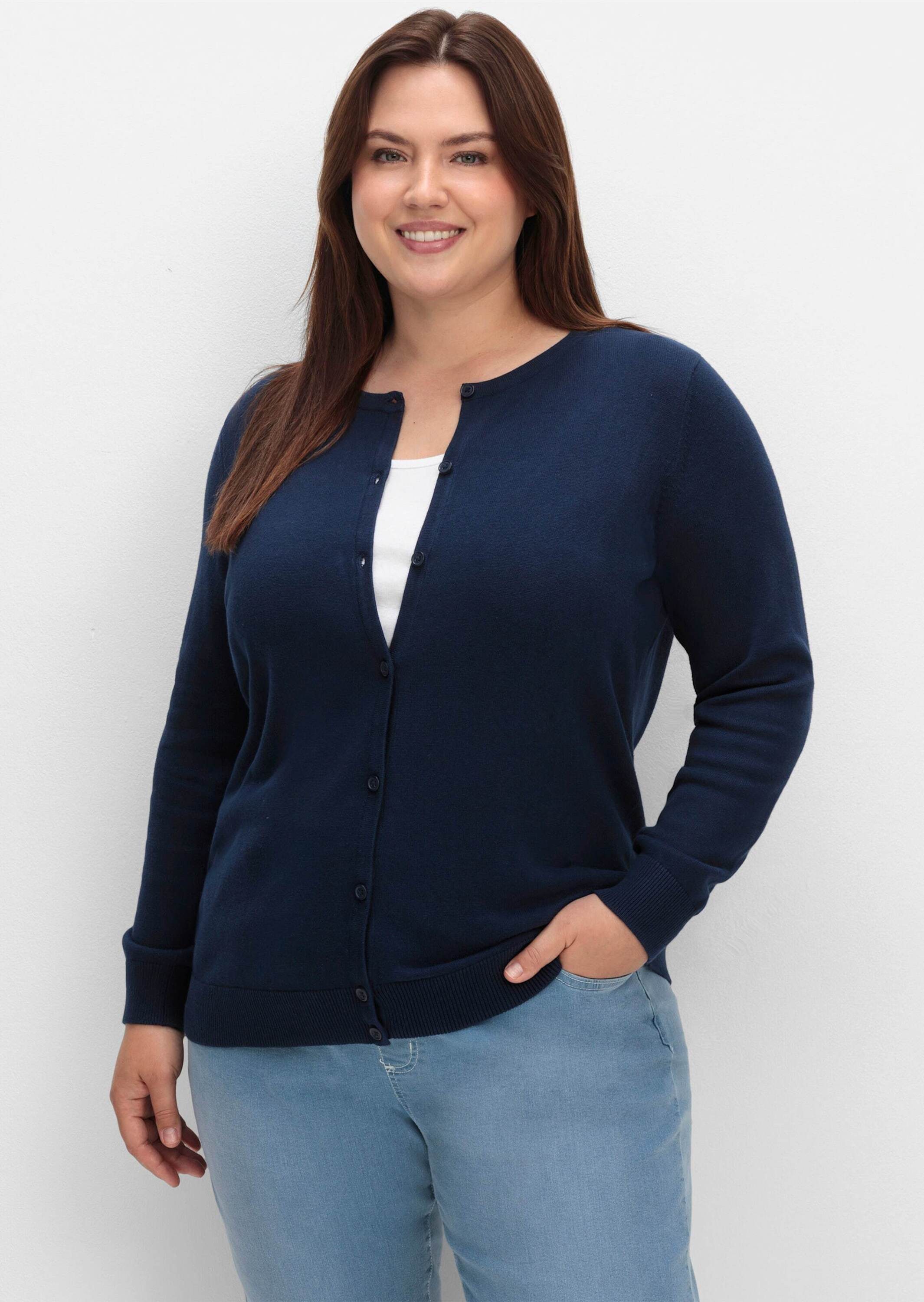 Sieh an! Strickjacke Strickjacke Langarm