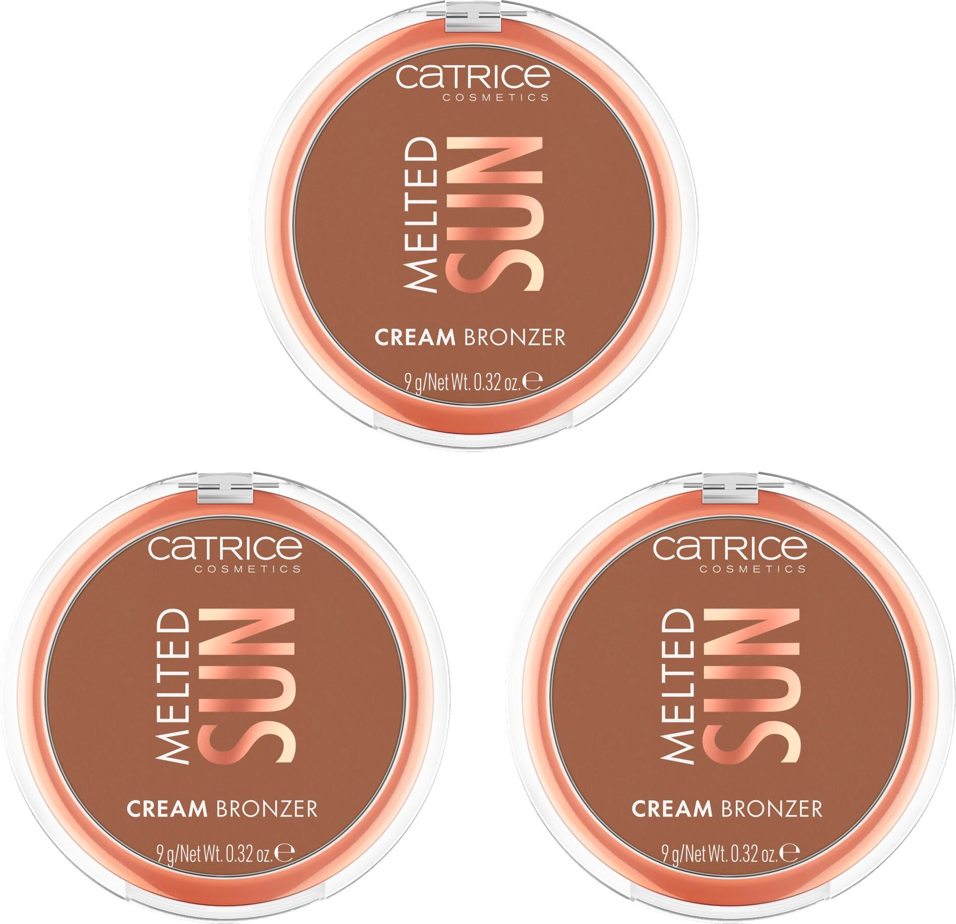 Catrice Bronzer-Puder Melted Sun Cream Bronzer, 3-tlg., mit cremiger Textur