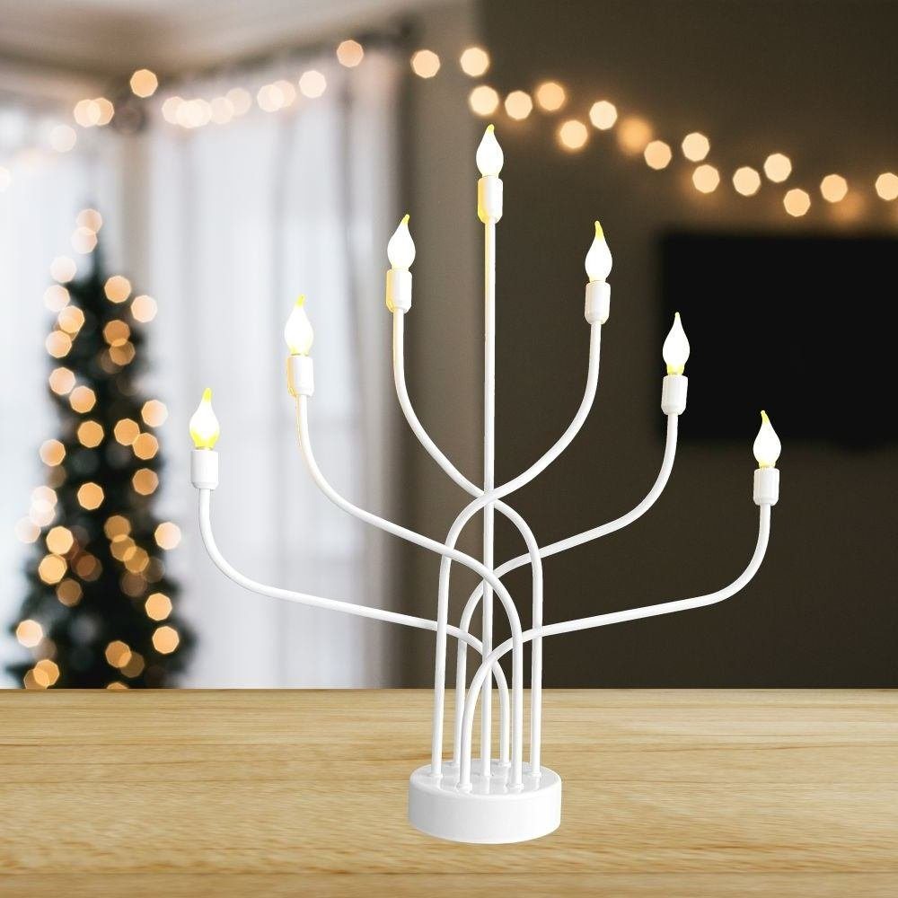 Seasonals LED Fensterleuchter 1078 LED-Metalleuchter "Anywhere" Weiss / Metall