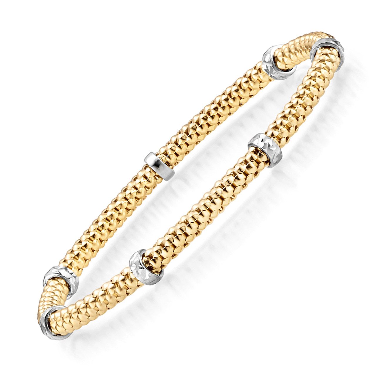 HOPLO Goldarmband Goldkette Armkette Breite 4,0mm - 585-14 Karat Innendurch günstig online kaufen