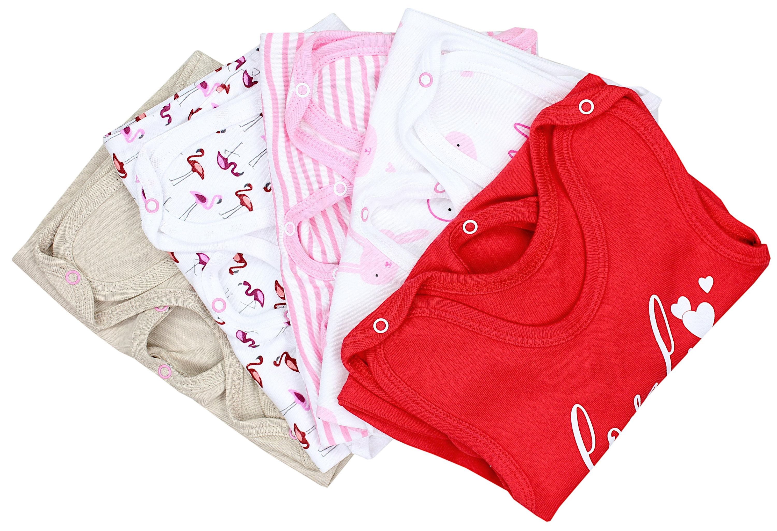 TupTam Strampler TupTam Baby Unisex Strampler mit Aufdruck Spruch 5er Pack