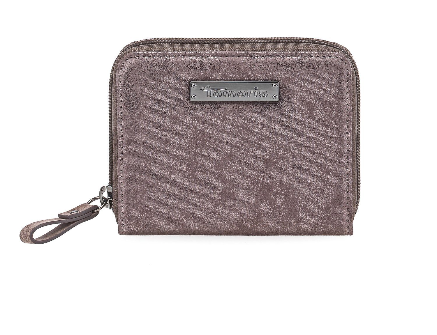 Brieftasche Wallet Zip Small Geldbörse Ashley Geldbörse Set), dunkelbraun Tamaris 1-tlg., (Set, Damen