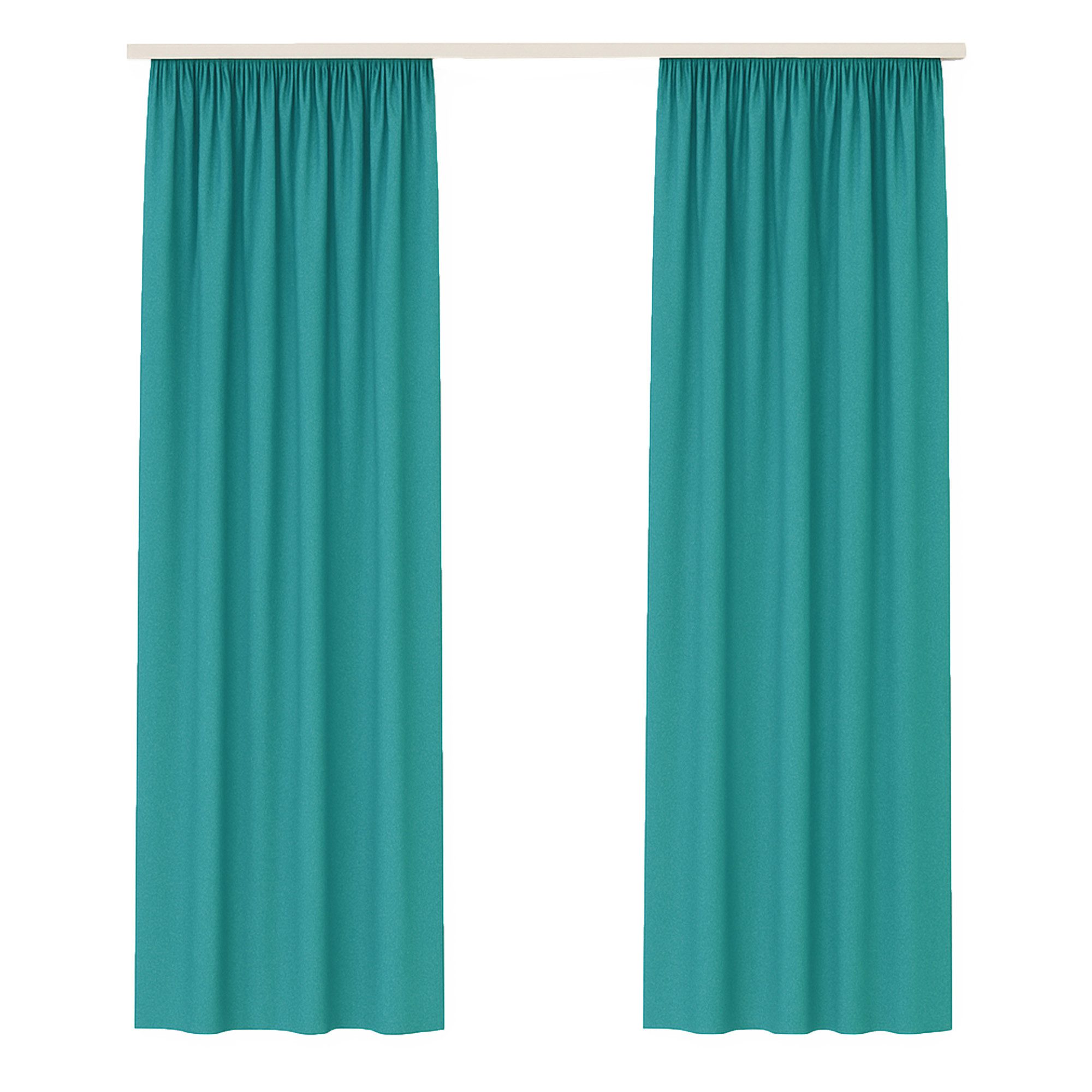 Bestlivings Gardine "Ellen" mit Universalband (2 St), Kräuselband, blickdicht, in moderner Satin-Optik, einfarbig, modern, waschbar bei 30°C