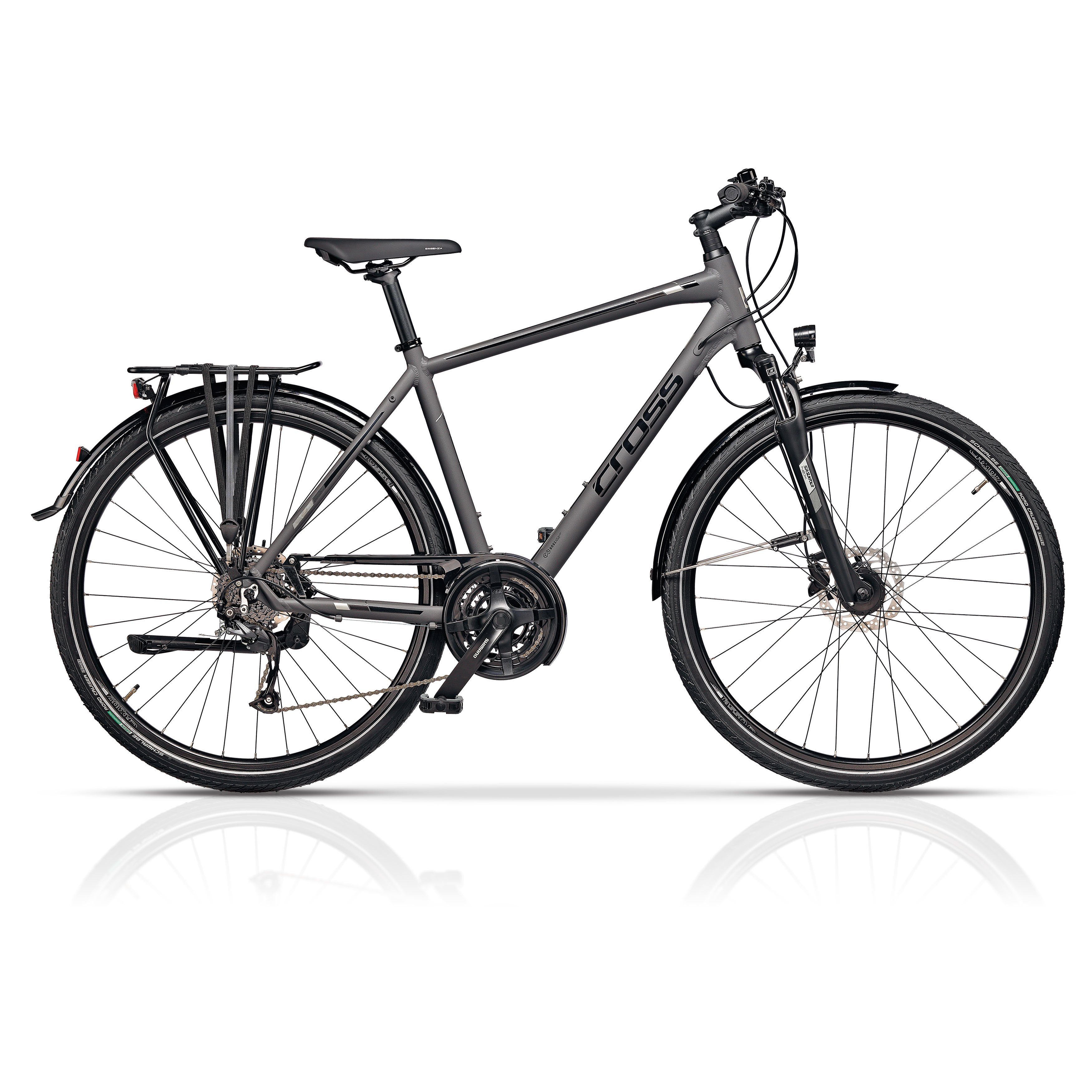 Airtracks Trekkingrad 28 « Herren TRAVEL 48cm Trekkingbike, 56 » Grau Zoll GENT 24 52 cm Shimano Rahmenhöhen Modeljahr Matt Trekking Schaltwerk, Fahrrad Gang Kettenschaltung, - cm Shimano 2024