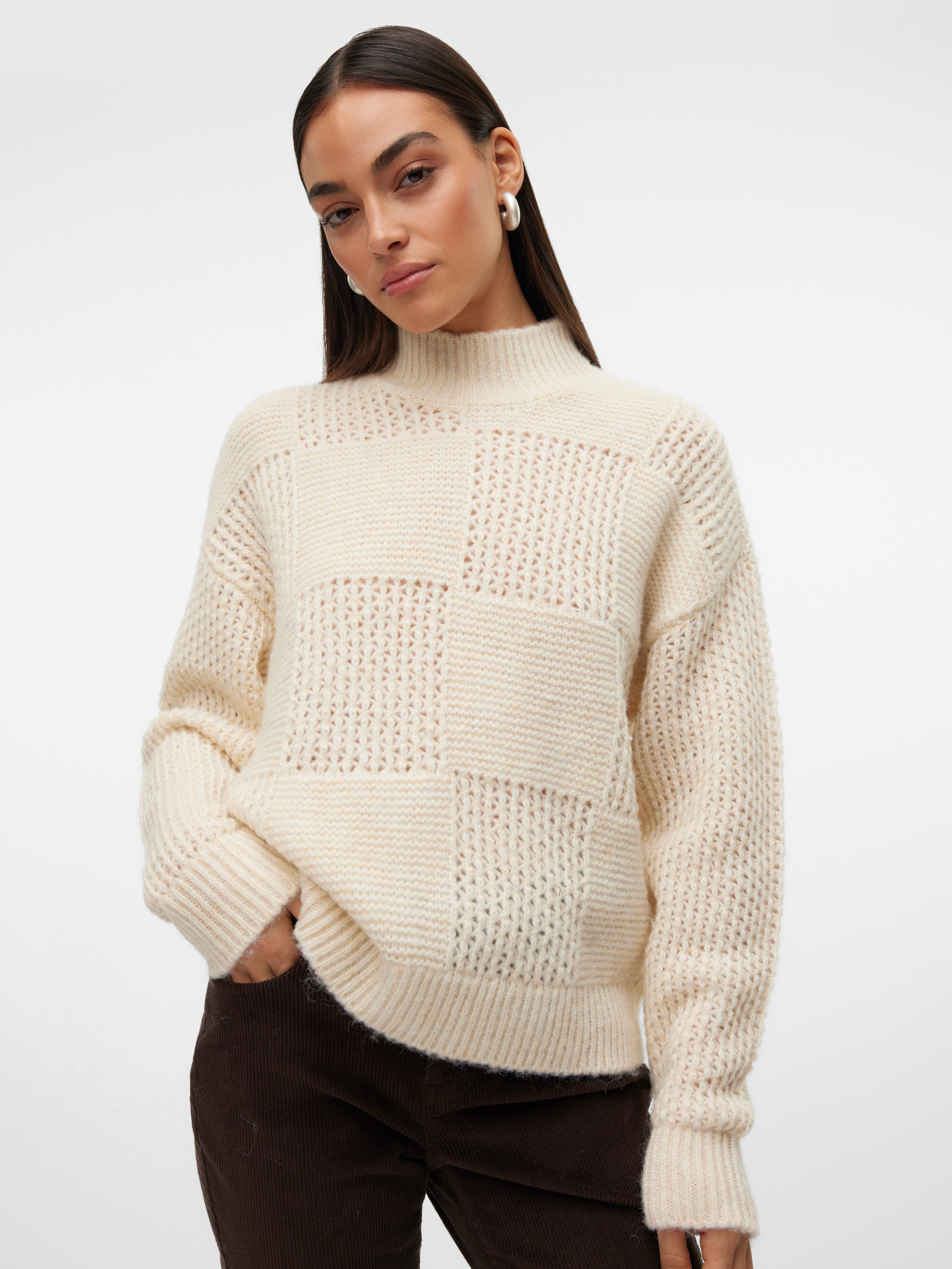 Vero Moda Strickpullover VMMOON LS HIGHNECK günstig online kaufen