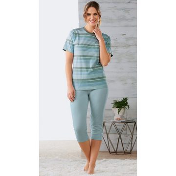 REDBEST Pyjama Damen-Schlafanzug Single-Jersey Streifen