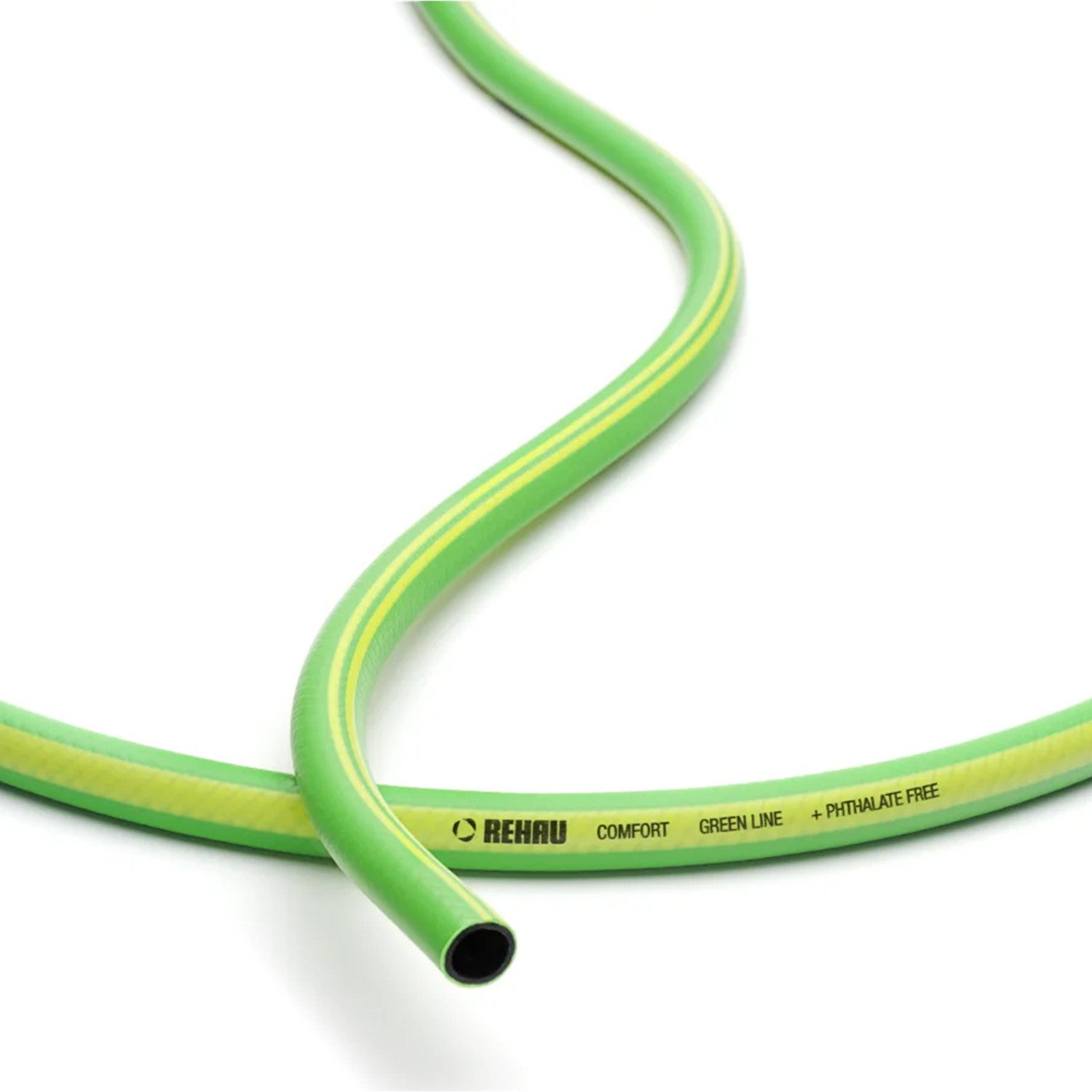 Rehau Gartenschlauch Druckfester grüner Gartenschlauch 3/4" (19 mm) 25 m lang, (Komplett-Set)