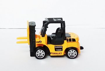 Toi-Toys Modellauto LKW + Gabelstapler mit Rüchzug Modellauto 56 (LKW mit Gabelstapler), Modell Laster Truck Spielzeugauto Spielzeug