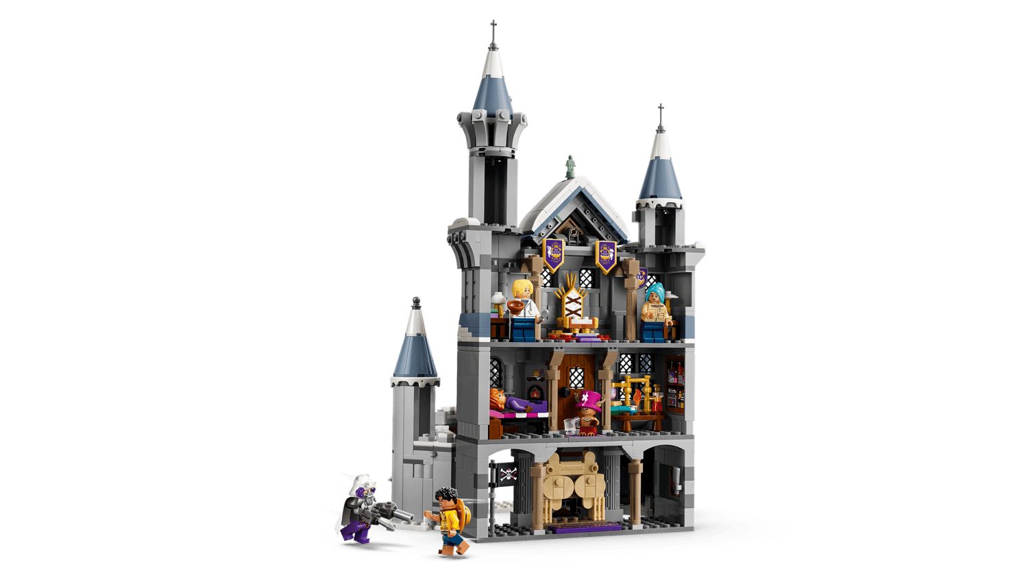 LEGO® One Piece 75645 Duell im Schloss Drumm Spielbausteine, (Set, 1038 St., Set)