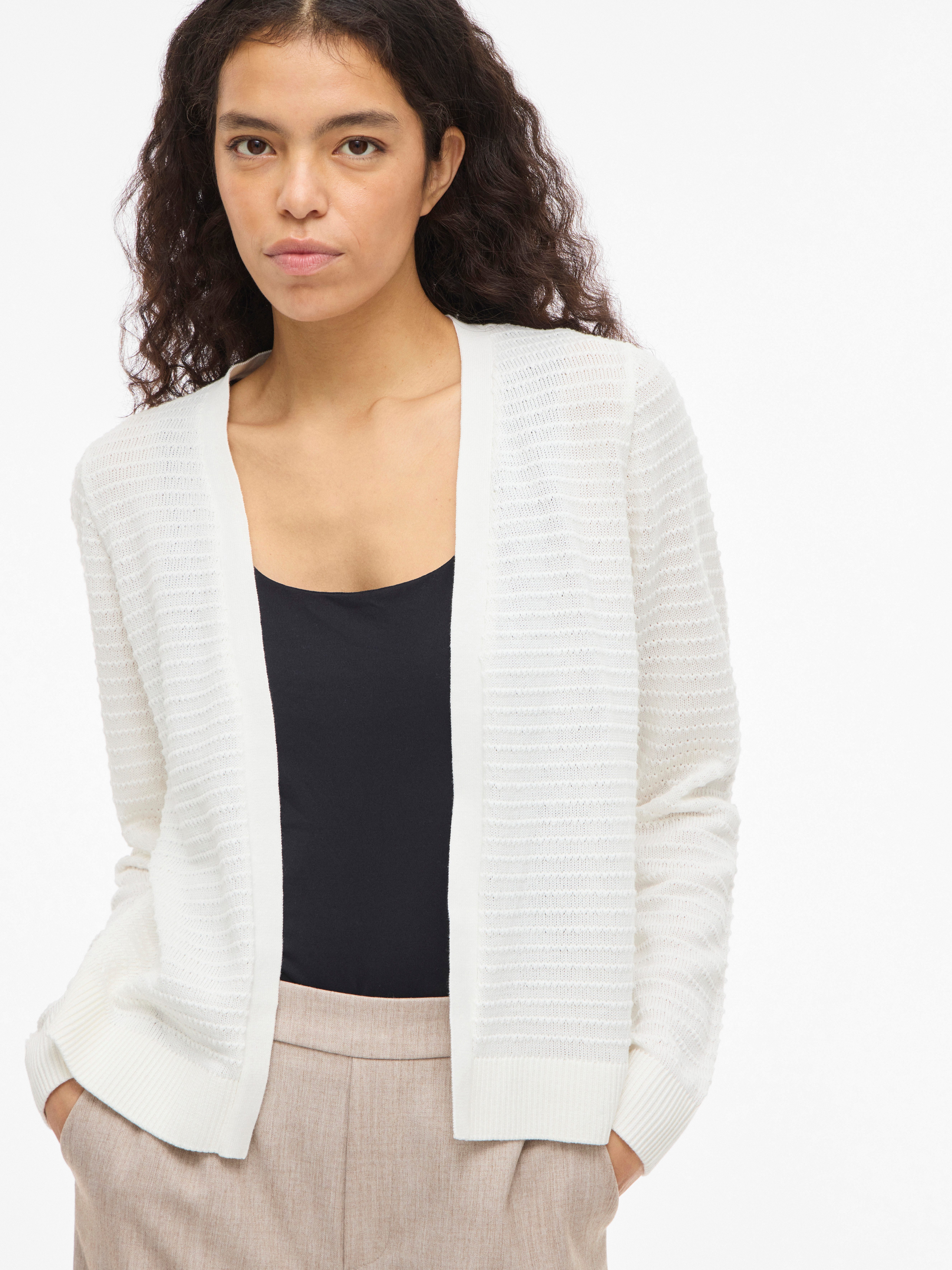 Vila Strickjacke VILOLLO SHORT L/S KNIT CARDIGAN - NOOS