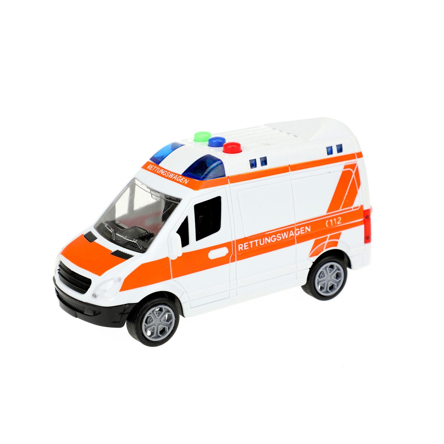 Toi-Toys Modellauto Rettungswagen Modellauto mit Licht und Ton