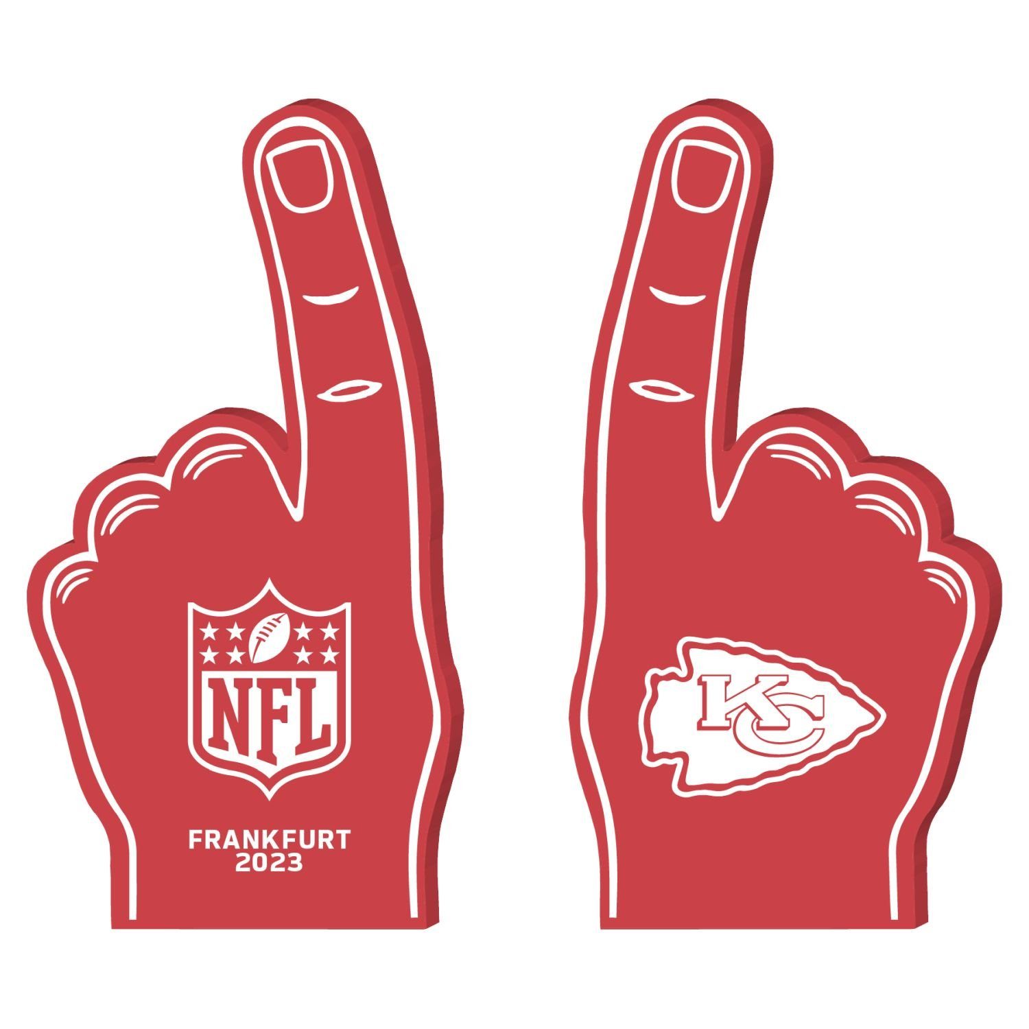 Great Branding Multifunktionstuch NFL Frankfurt Game Kansas City Chiefs Foam Finger