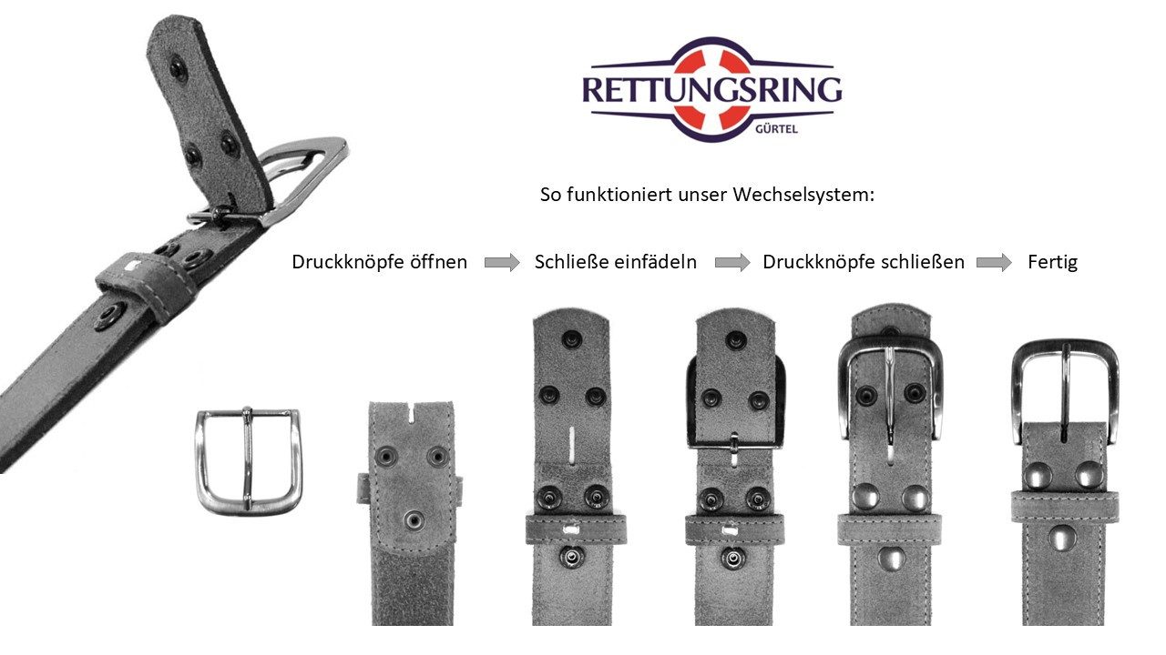 Rettungsring Gürtel Ledergürtel Wechselgürtel