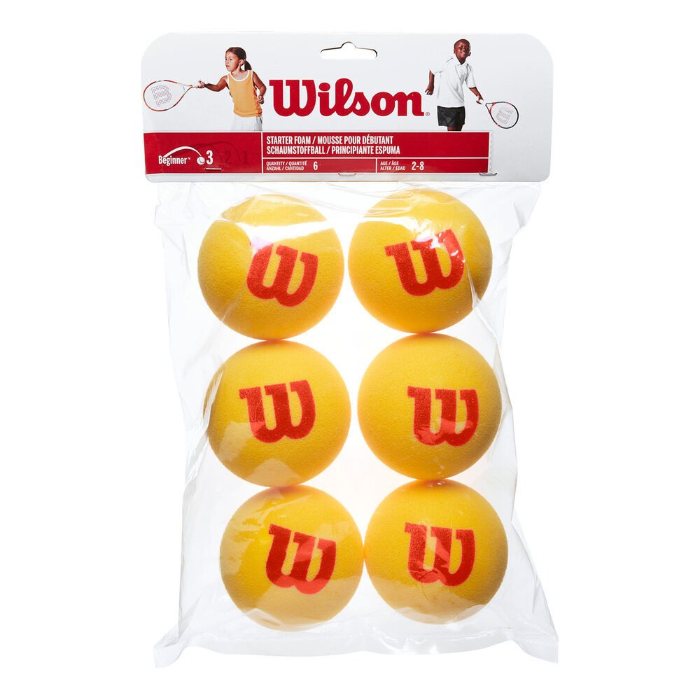 Wilson Tennisball Starter Foam Balls 6Er Stage 3 (Rot)