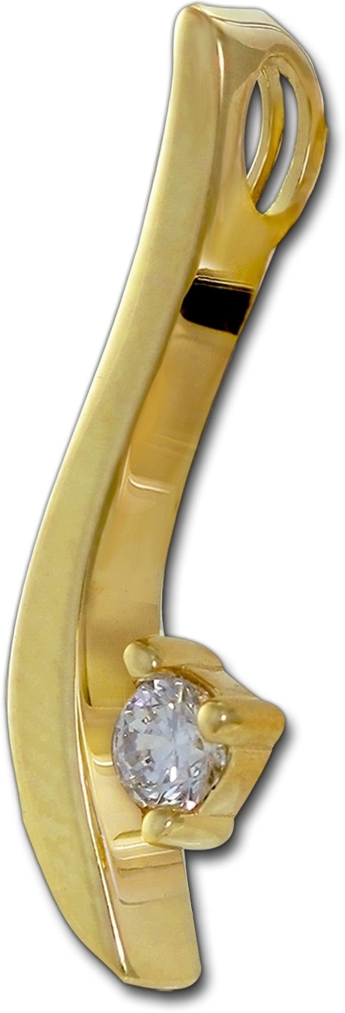 Kettenanhänger GoldDream Kettenanhänger Welle 8K Gold