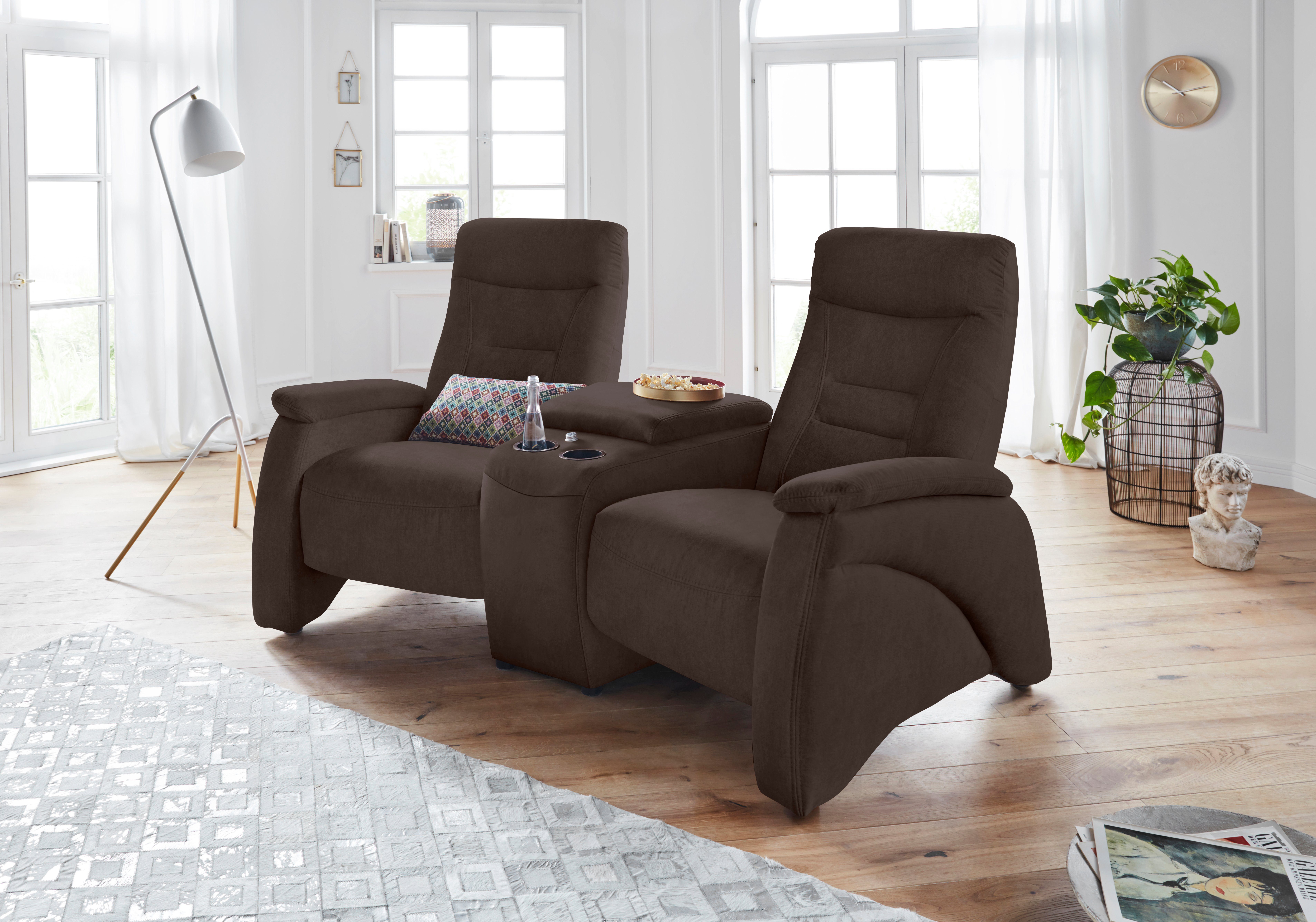 2,5-Sitzer Ascoli, Kinosofa mit hohem Sitzkomfort, bequeme Armlehnen