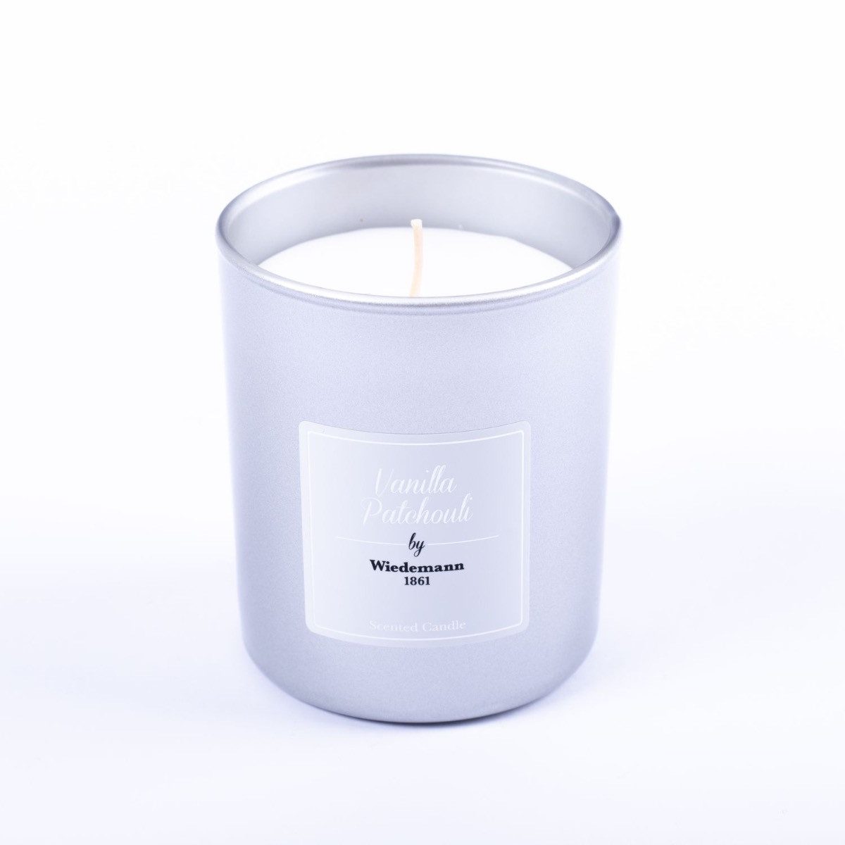 INNA-Glas Duftkerze im Glas, Vanilla Patchouli, silber, 9,3 cm, Ø7,9 cm, 35h