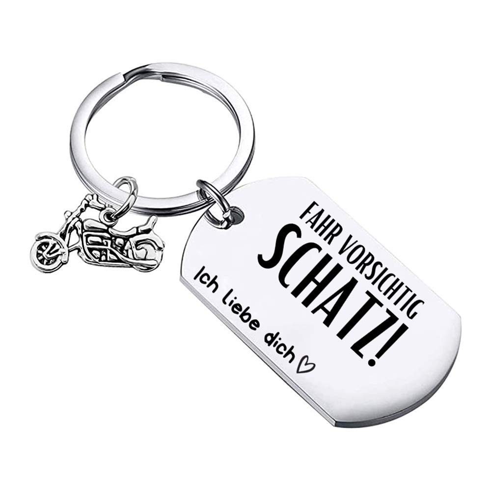 Geschenkehöhle Schlüsselanhänger mit Gravur Schlüsselanhänger Motorrad günstig online kaufen