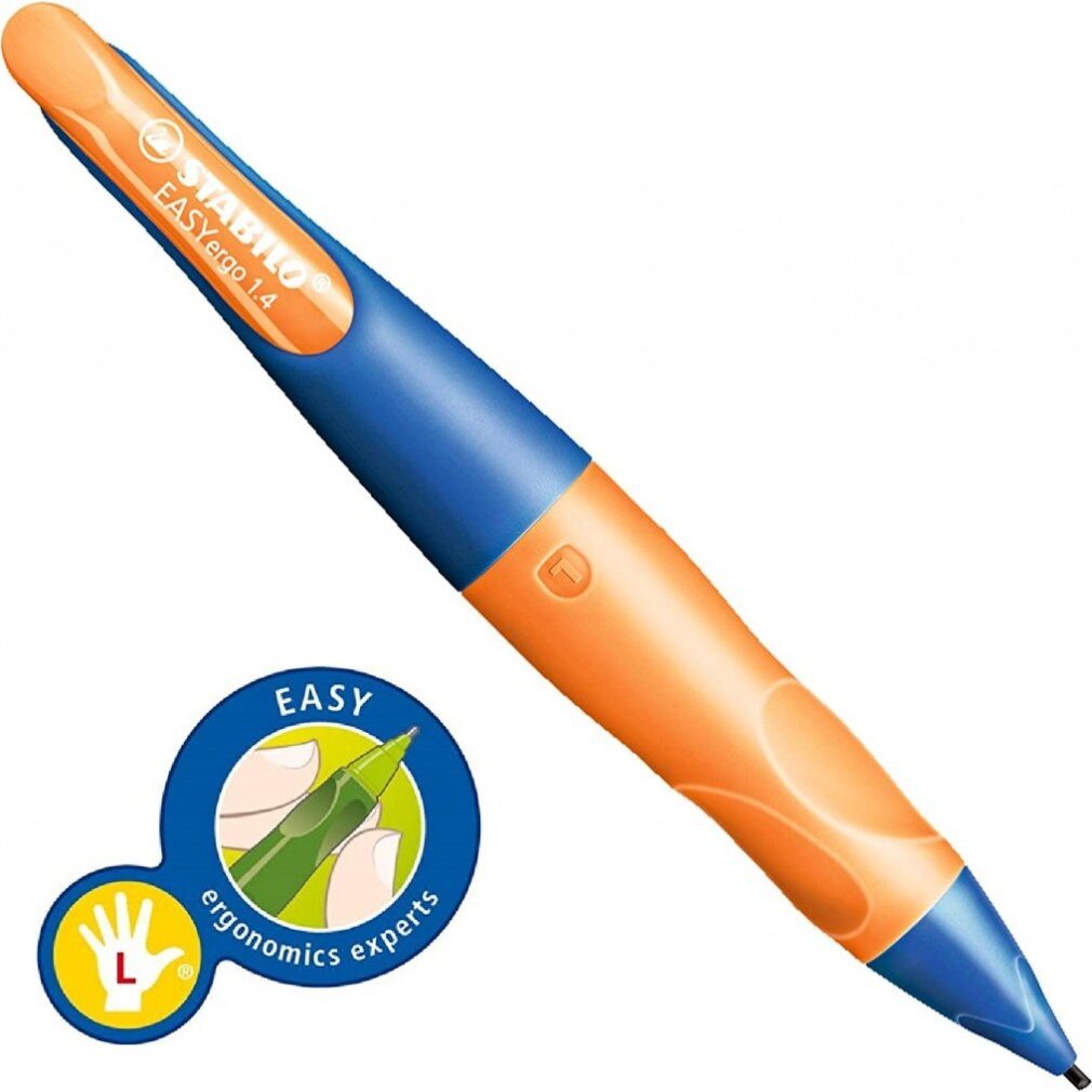 STABILO Bleistift Druckbleistift EasyErgo 1,4mm L ultramarinblau- neonorange Linkshänder