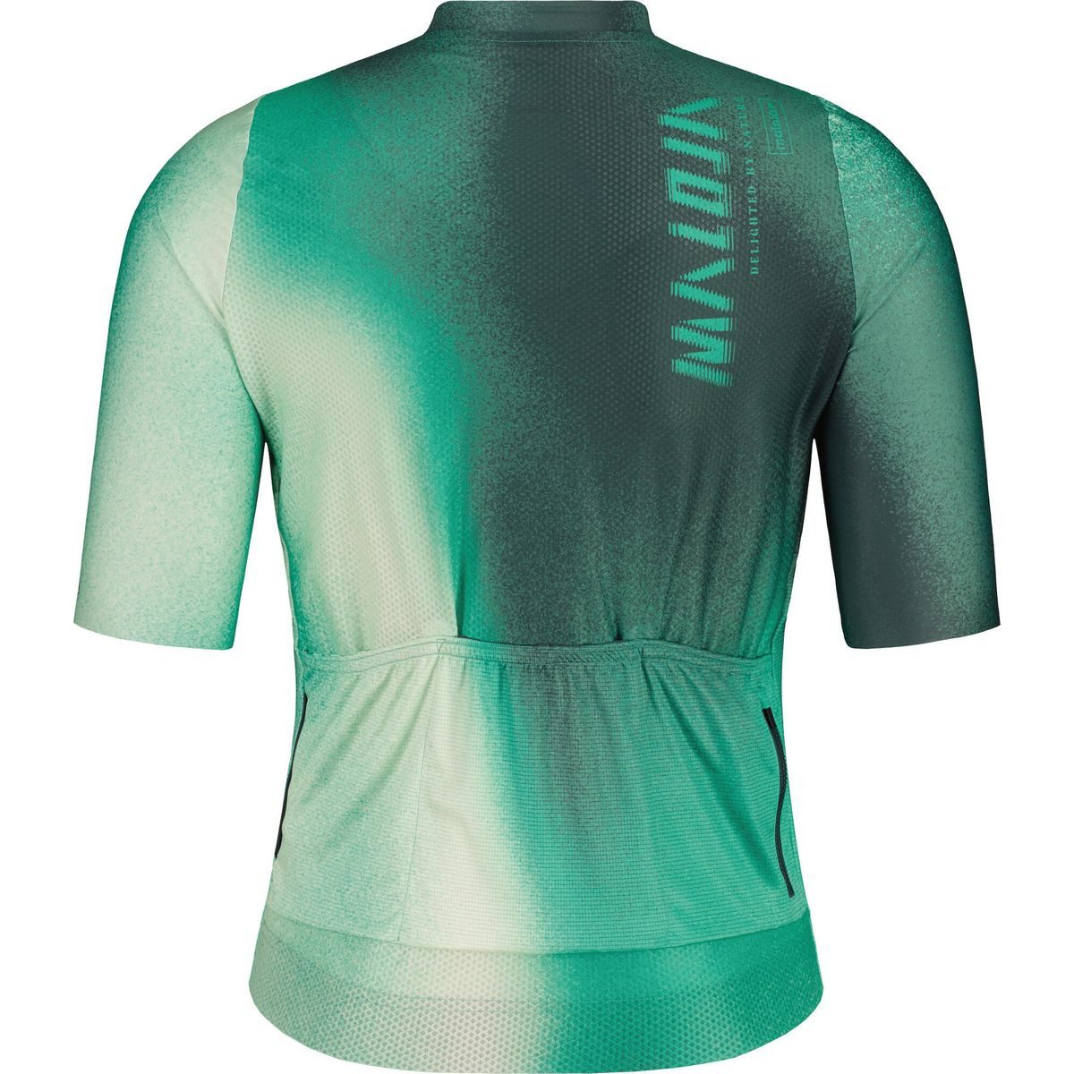 Maloja Radtrikot FlueM. Roadbike Jersey mit abstraktem Bergprint & Slim Fit. Hergestellt aus