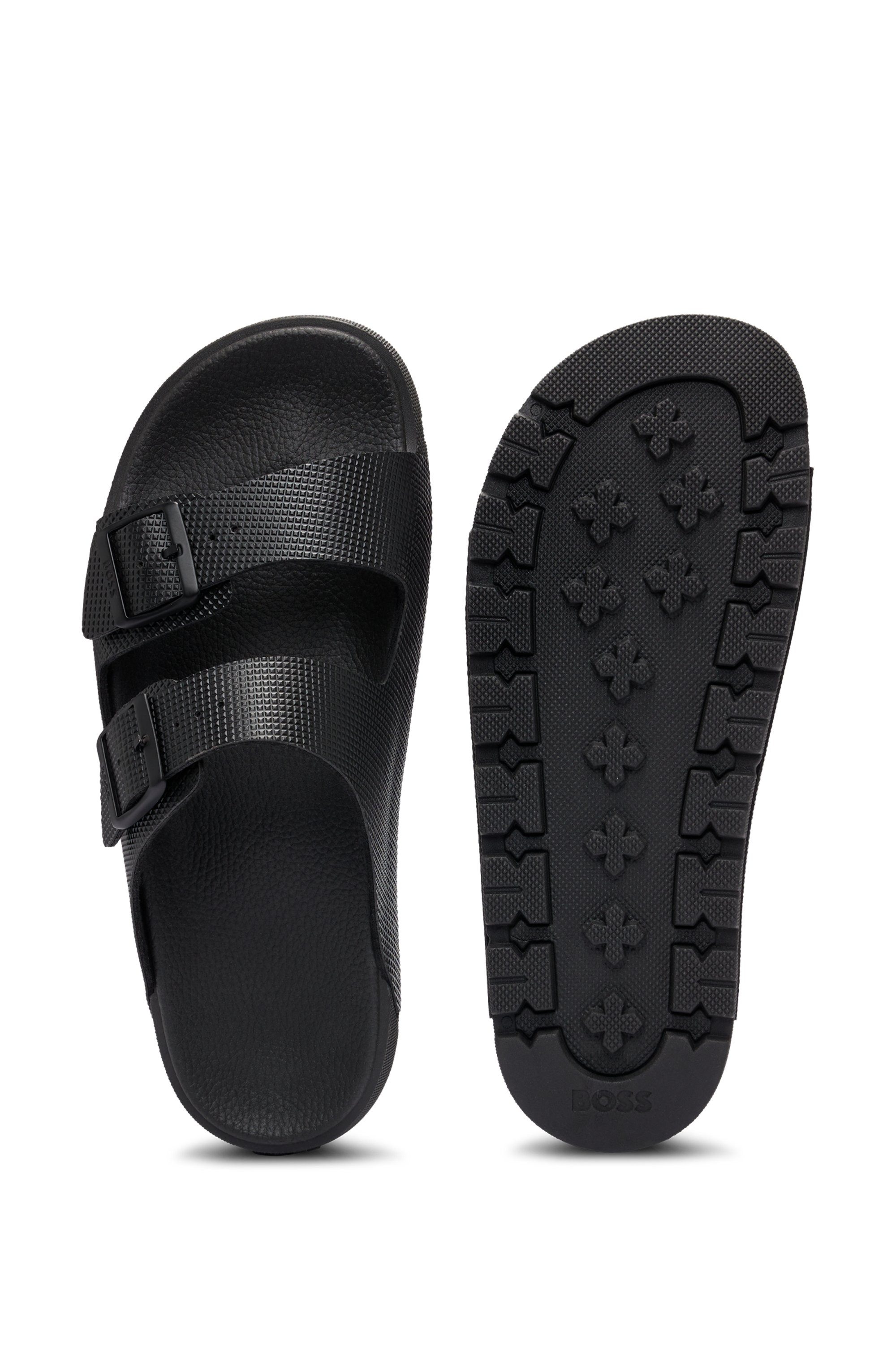 BOSS Surfley_Sand Badepantolette Sommerschuh, Hausschuh, Schlappen mit Schn günstig online kaufen