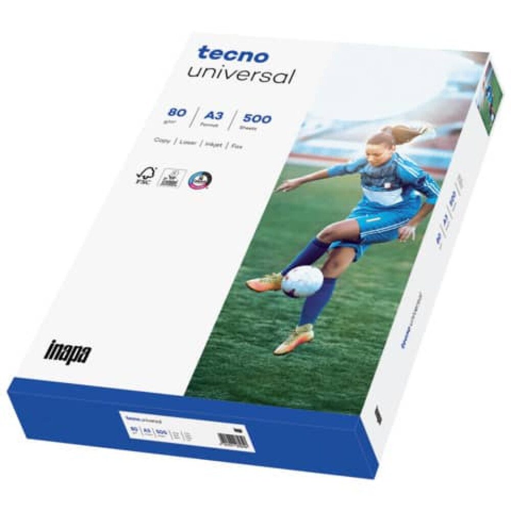 TECNO Drucker- und Копировальная бумага Tecno Копировальная бумага universal auf A3 formatt 80 g/qm Weiß 500 Blatt