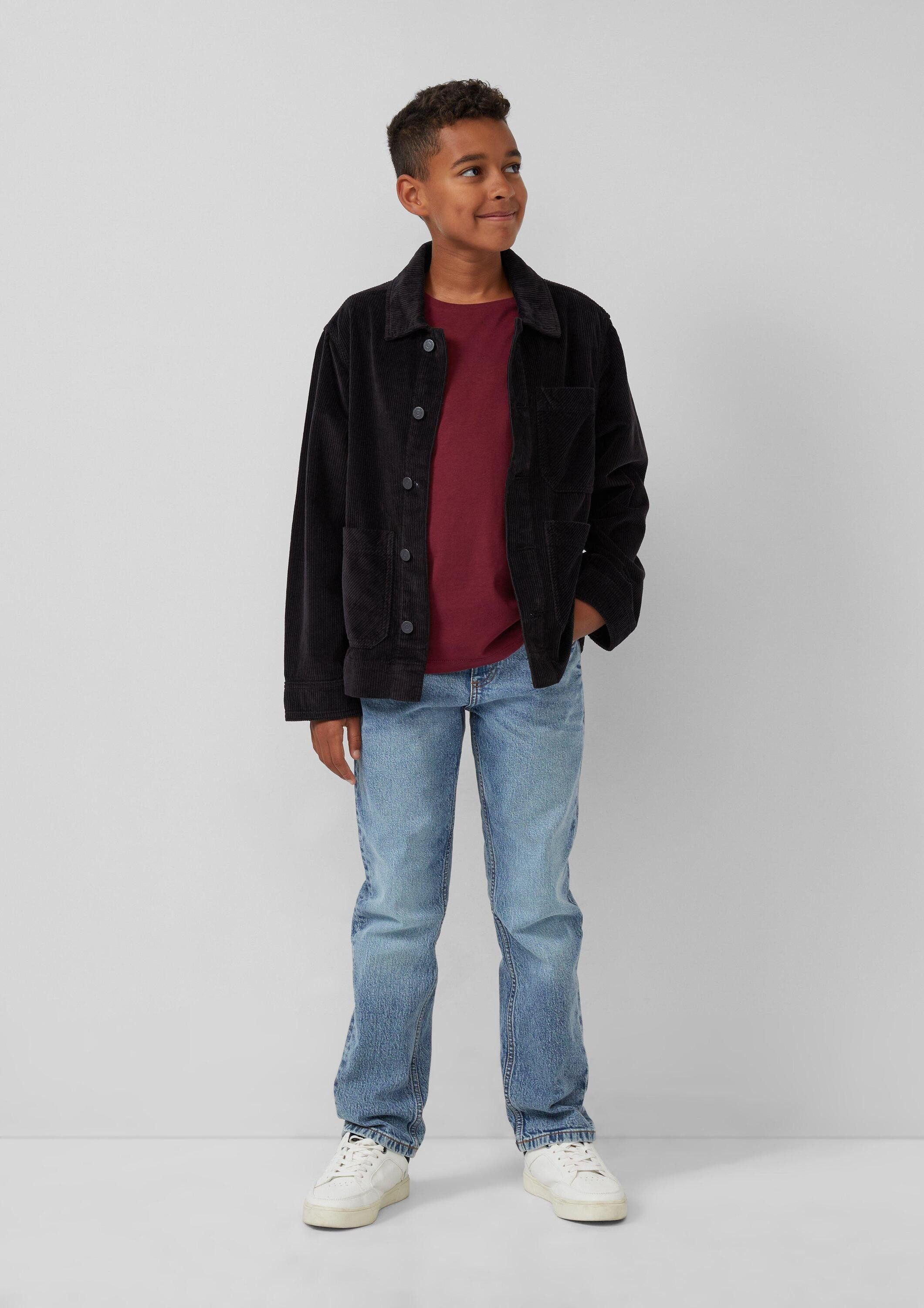 s.Oliver Hemdjacke Indoor-Jacke Overshirt aus Cord im Loose Fit