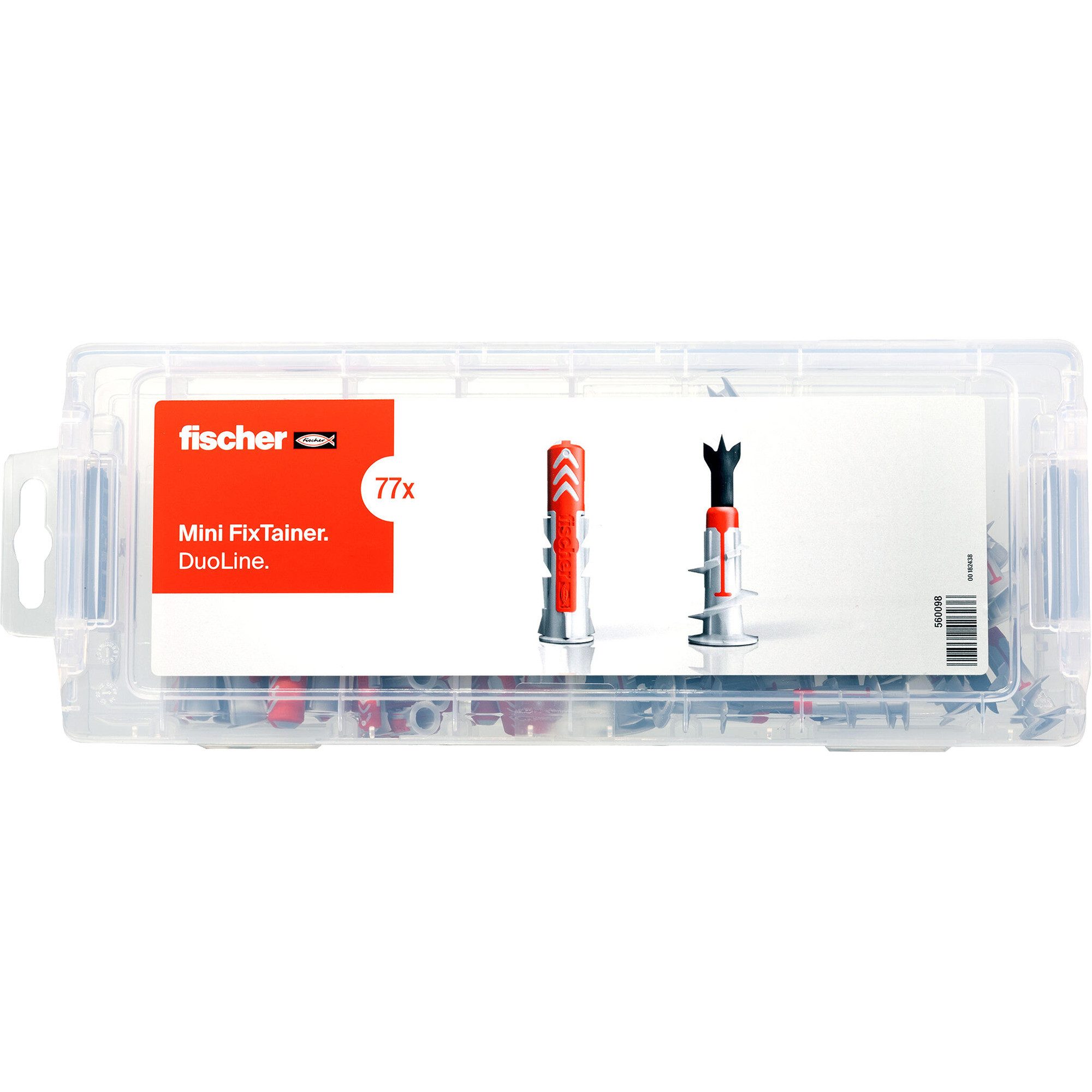 Fischer Schraube fischer Mini FixTainer DuoLine, Dübel, (77-teilig)