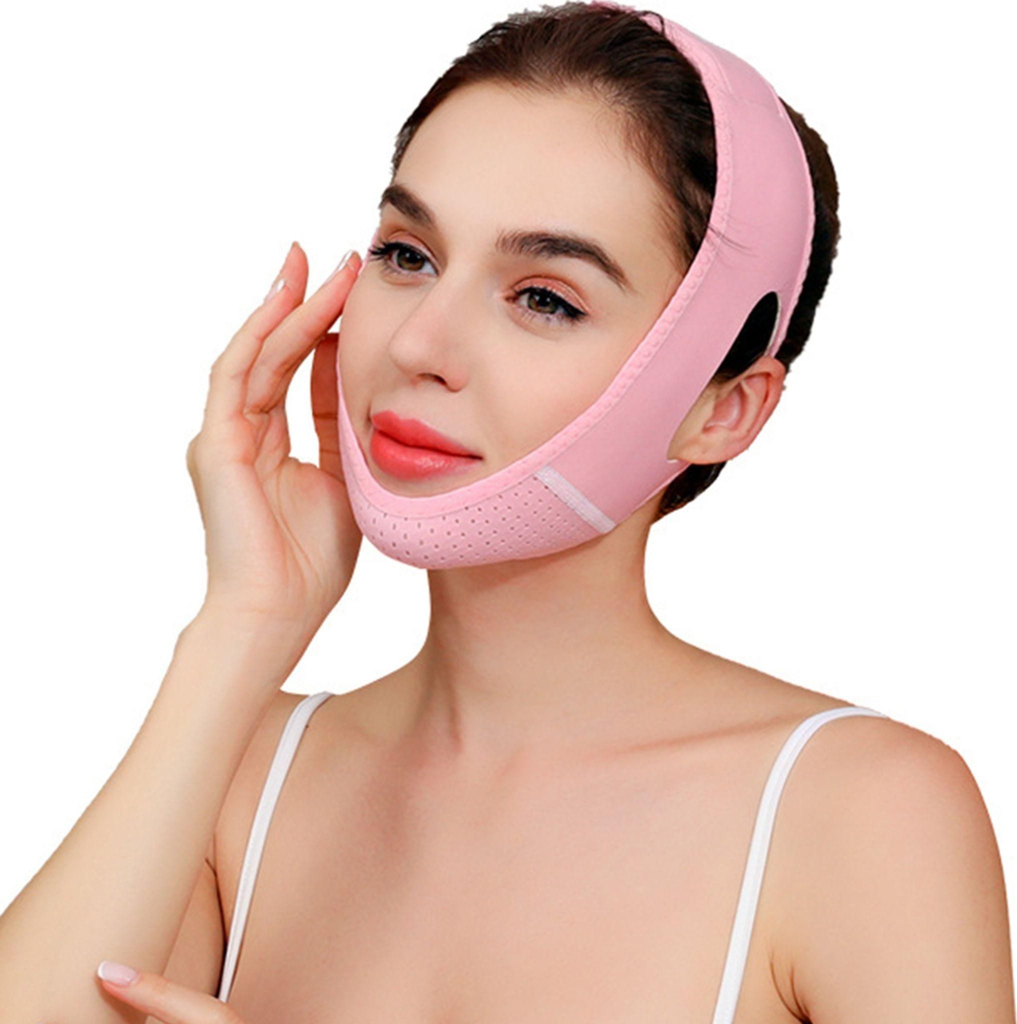 FELIXLEO Gesichtsmassagegerät Doppelschicht Kinnmaske Bandage gegen Doppelkinn Gesichtsmaske – Bild 3 von 5