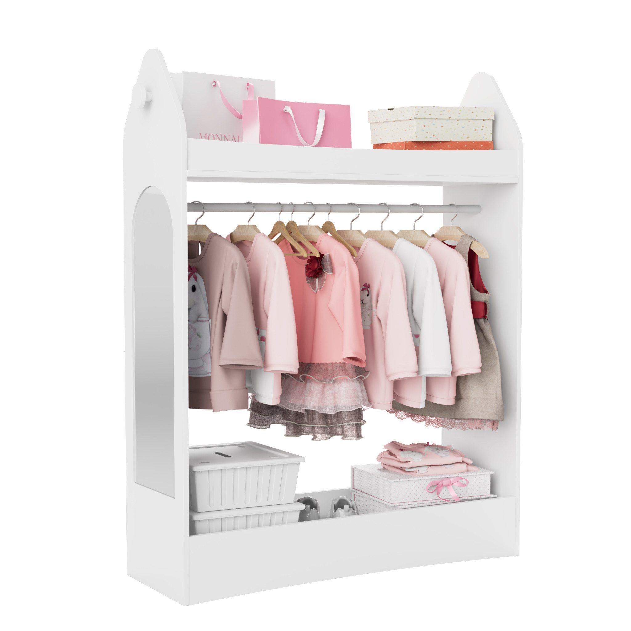 radelldar Kinderkleiderschrank Kleiderständer mit Kleiderstange (1-St) günstig online kaufen