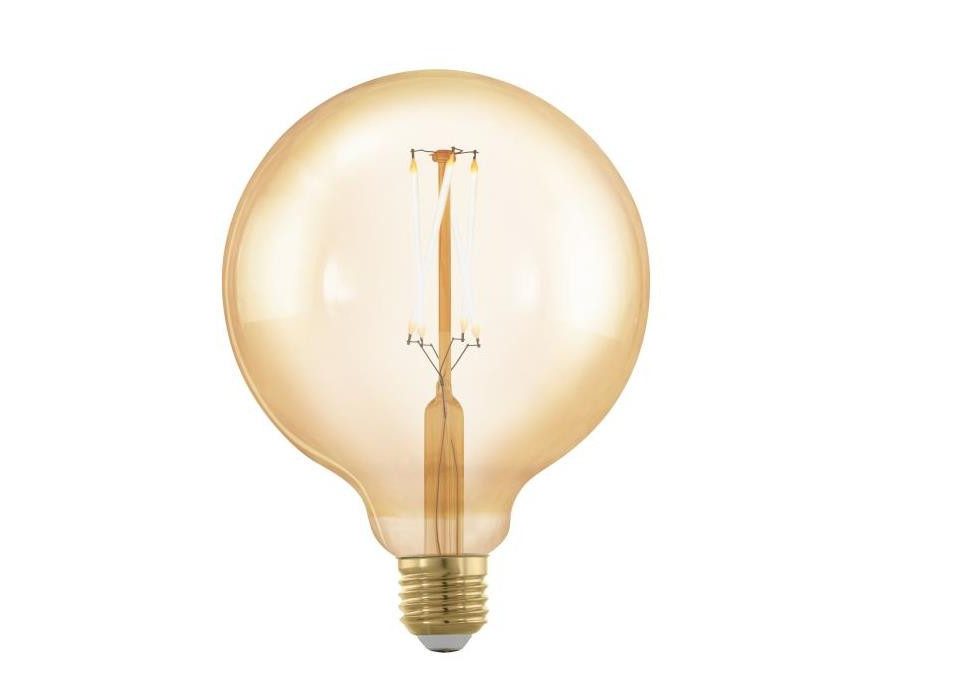 EGLO LED-Leuchtmittel Eglo LED Globe G125 E27 4,5W amber, Nicht dimmbar nicht Smart Home-fähig