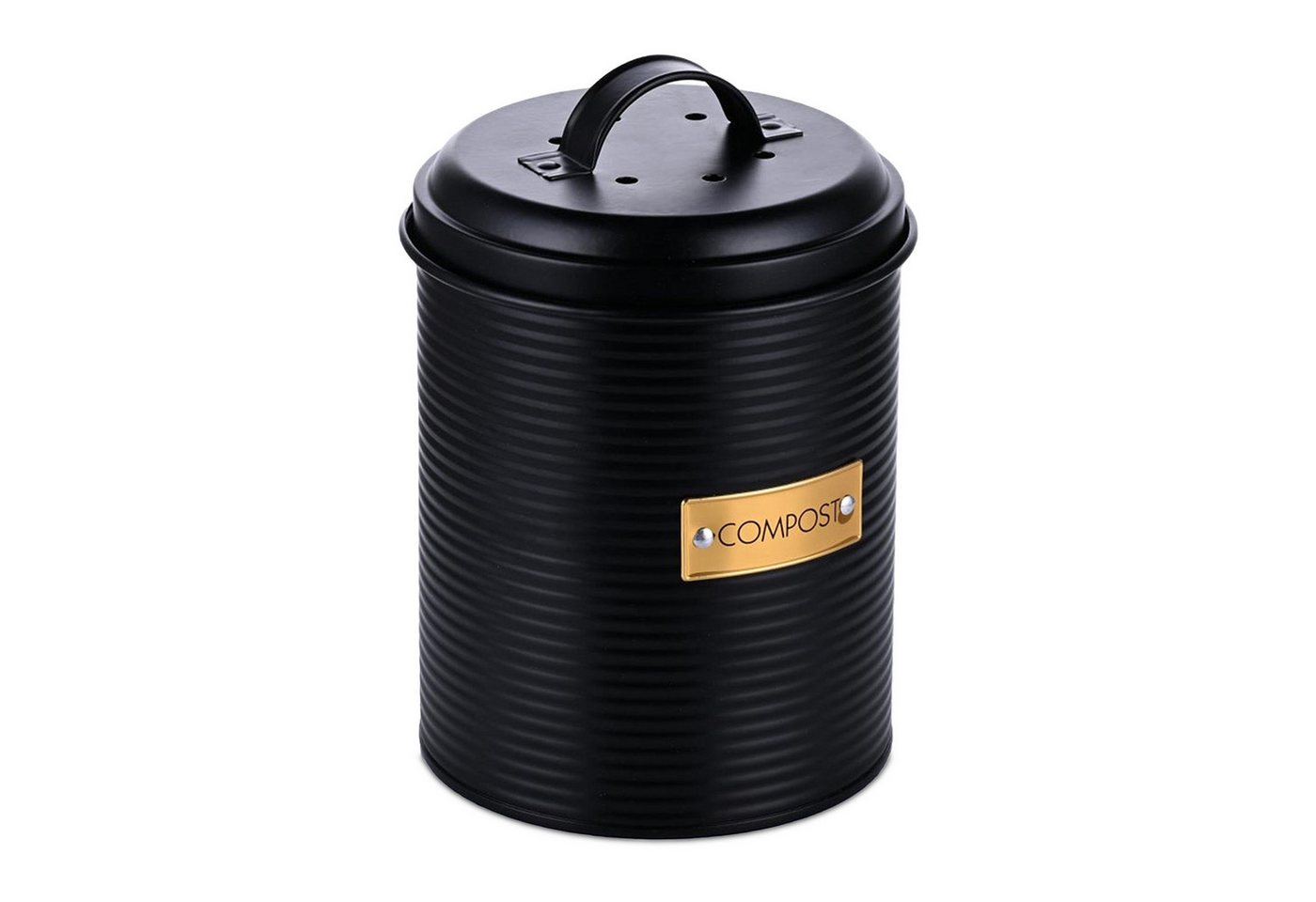 relaxdays Biomülleimer Komposteimer mit Geruchsfilter 2,5 Liter