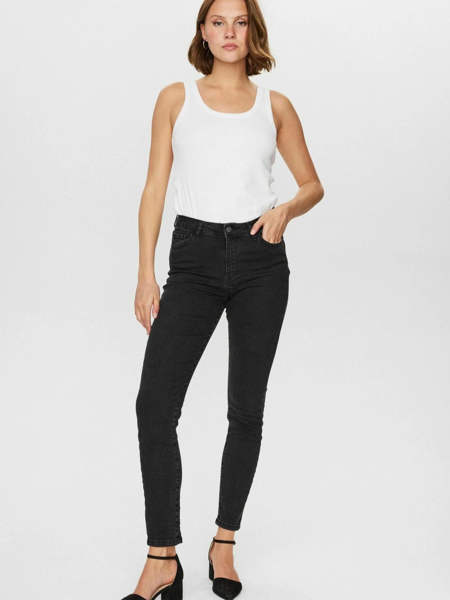 nümph 5-Pocket-Hose Nümph Jeans – Black NUSIDNEY