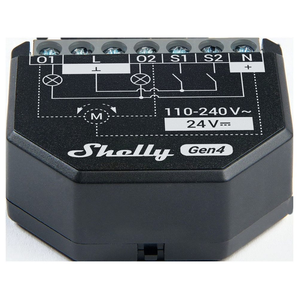 Shelly Shelly 2PM Gen4 Steuergerät Bluetooth, Wi-Fi, ZigBee Smart-Home-Zubehör