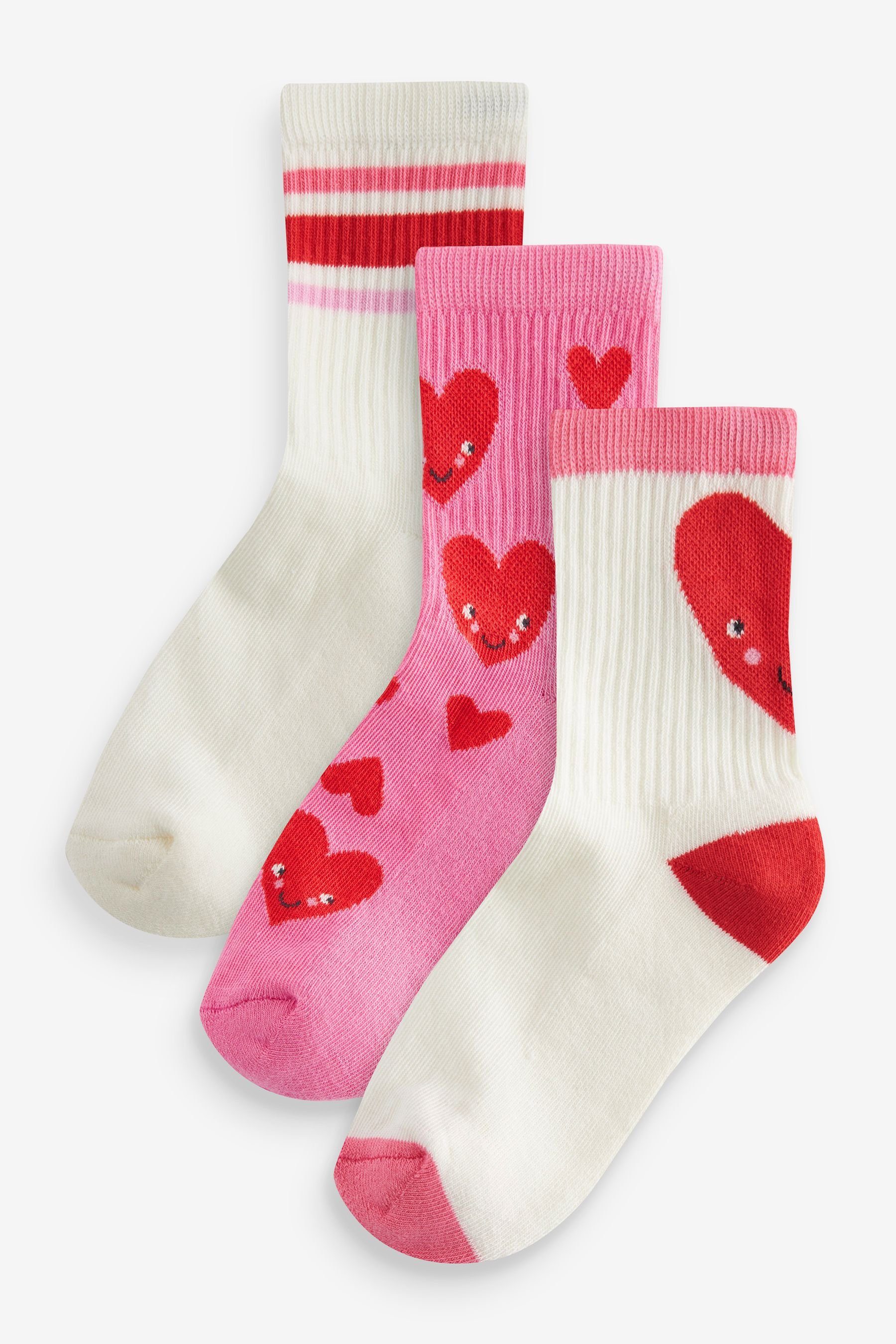 Next Kurzsocken Knöchelsocken mit gepolsterter Sohle, 3er-Pack (3-Paar)